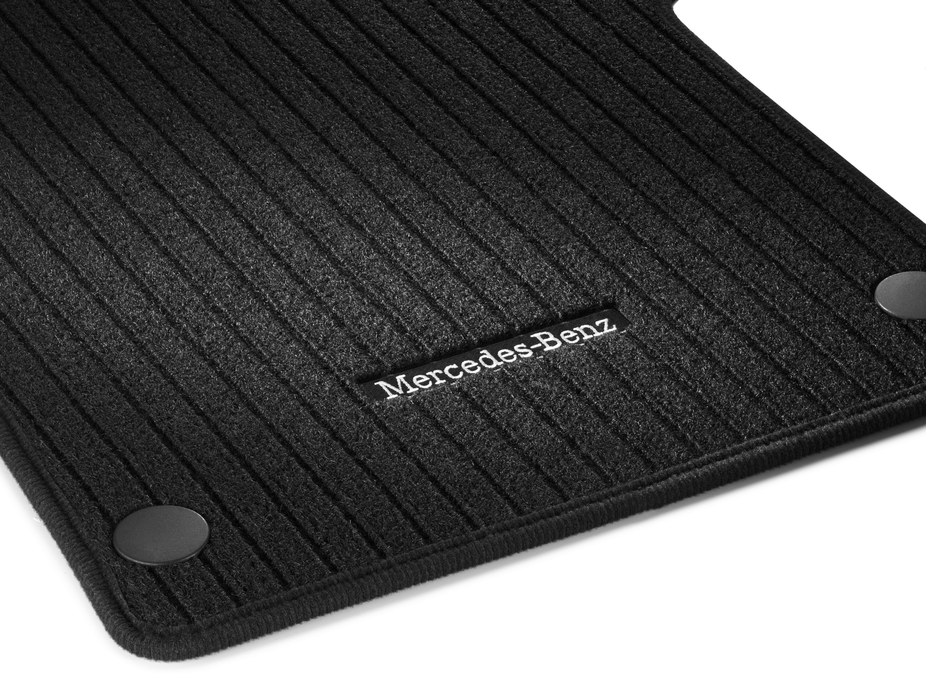 Rep mats, Driver & front passenger's mat, Set of 2 - RHD, black