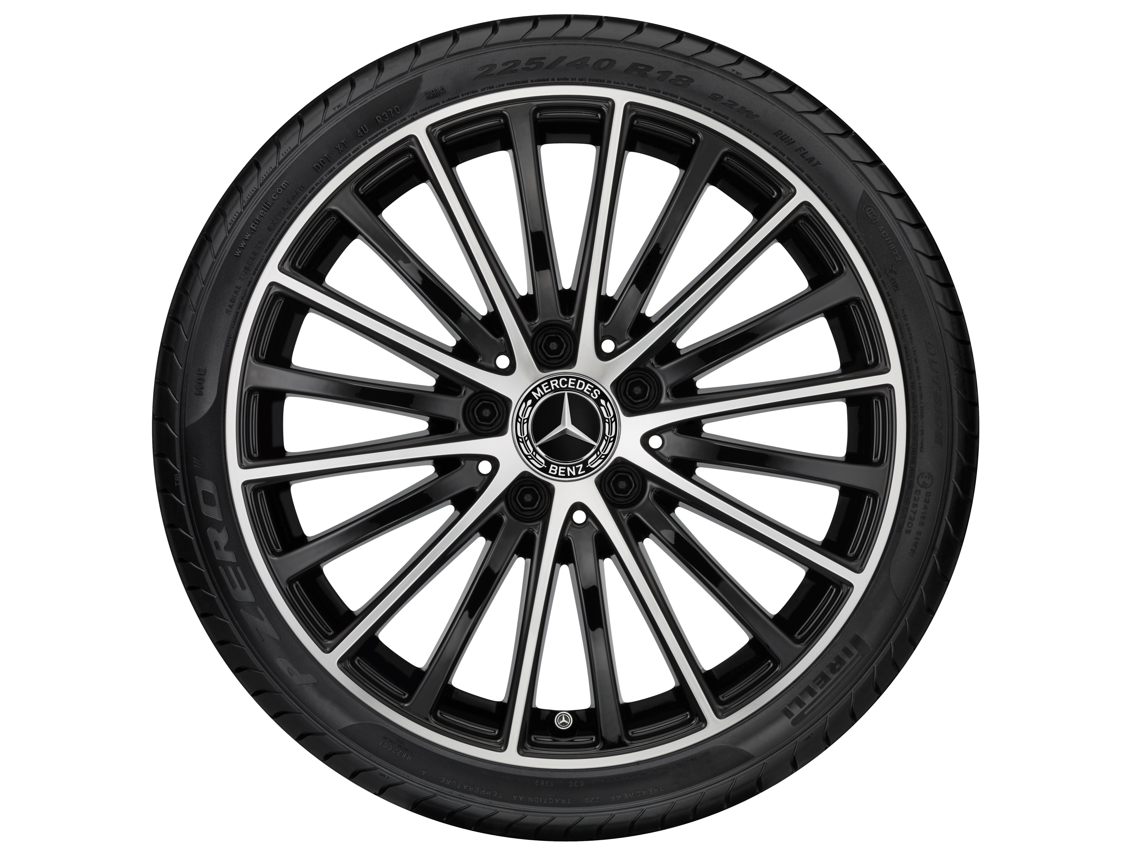 Multi-spoke wheel, 43.2 cm (17-inch), High-sheen finish - 7 J x 17 ET 48,5, black, high-sheen