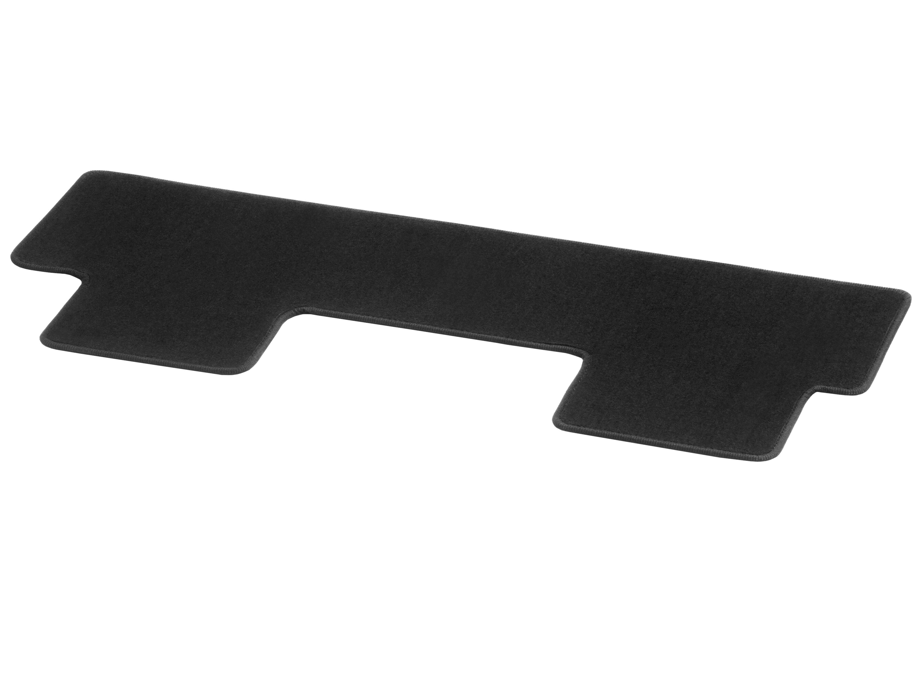 Velour floor mats, Luggage compartment, with double rail, Single, A1, compact - LHD/RHD, black