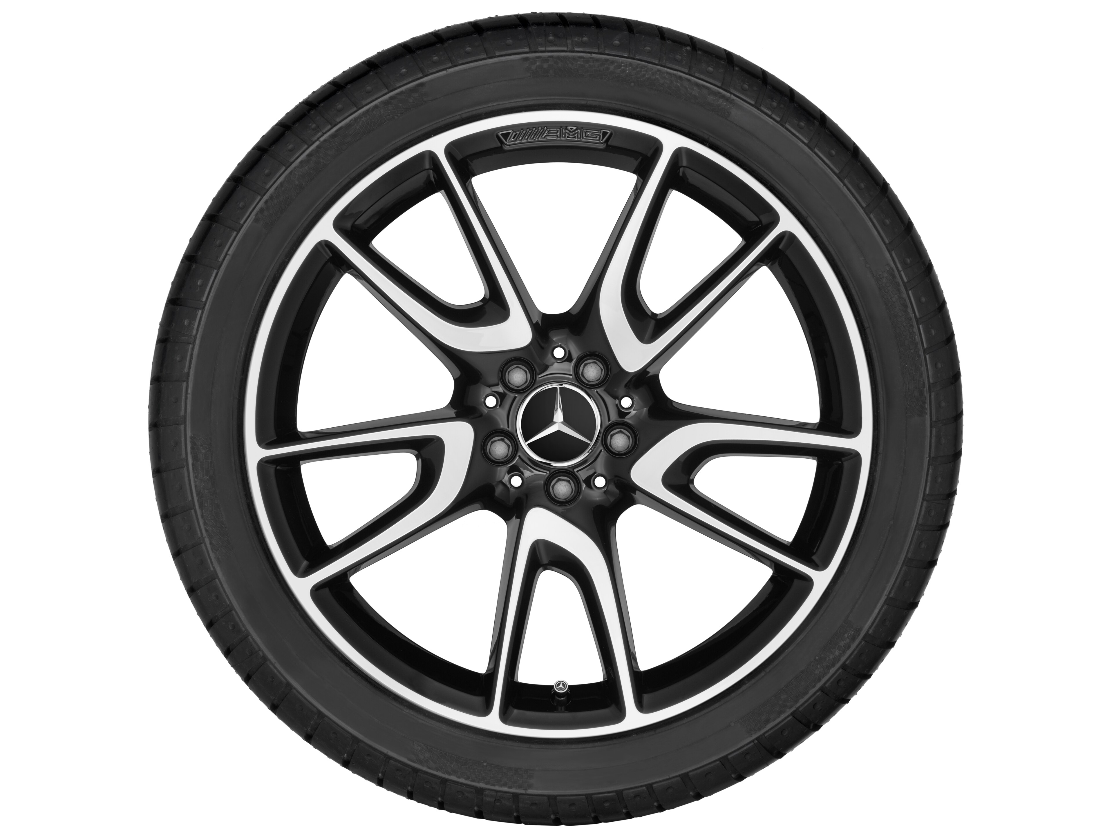 AMG 5-twin-spoke wheel, 50.8 cm (20-inch) - 8 J x 20 ET 20, black, high-sheen