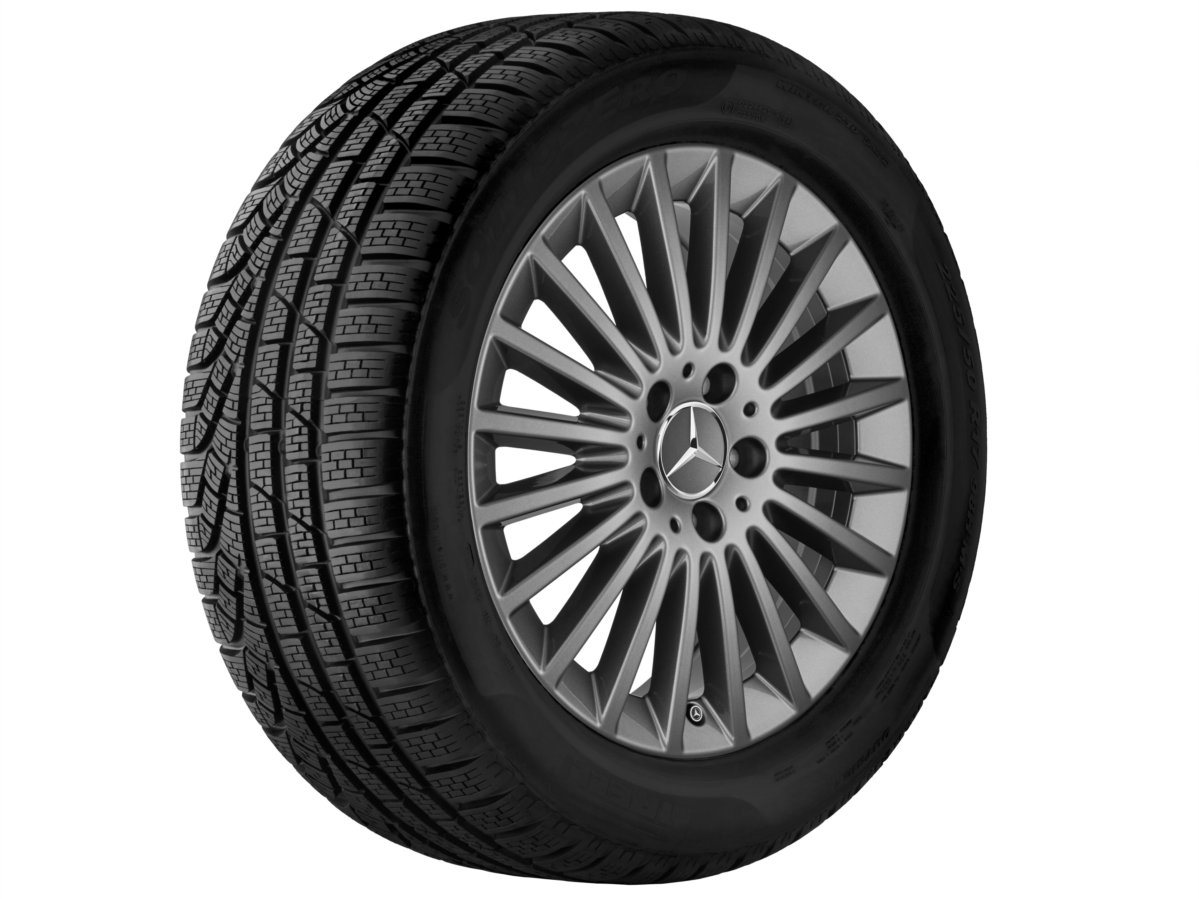 Multi-spoke wheel, 43.2 cm (17-inch) - 8 J x 17 ET 54, himalaya grey, painted