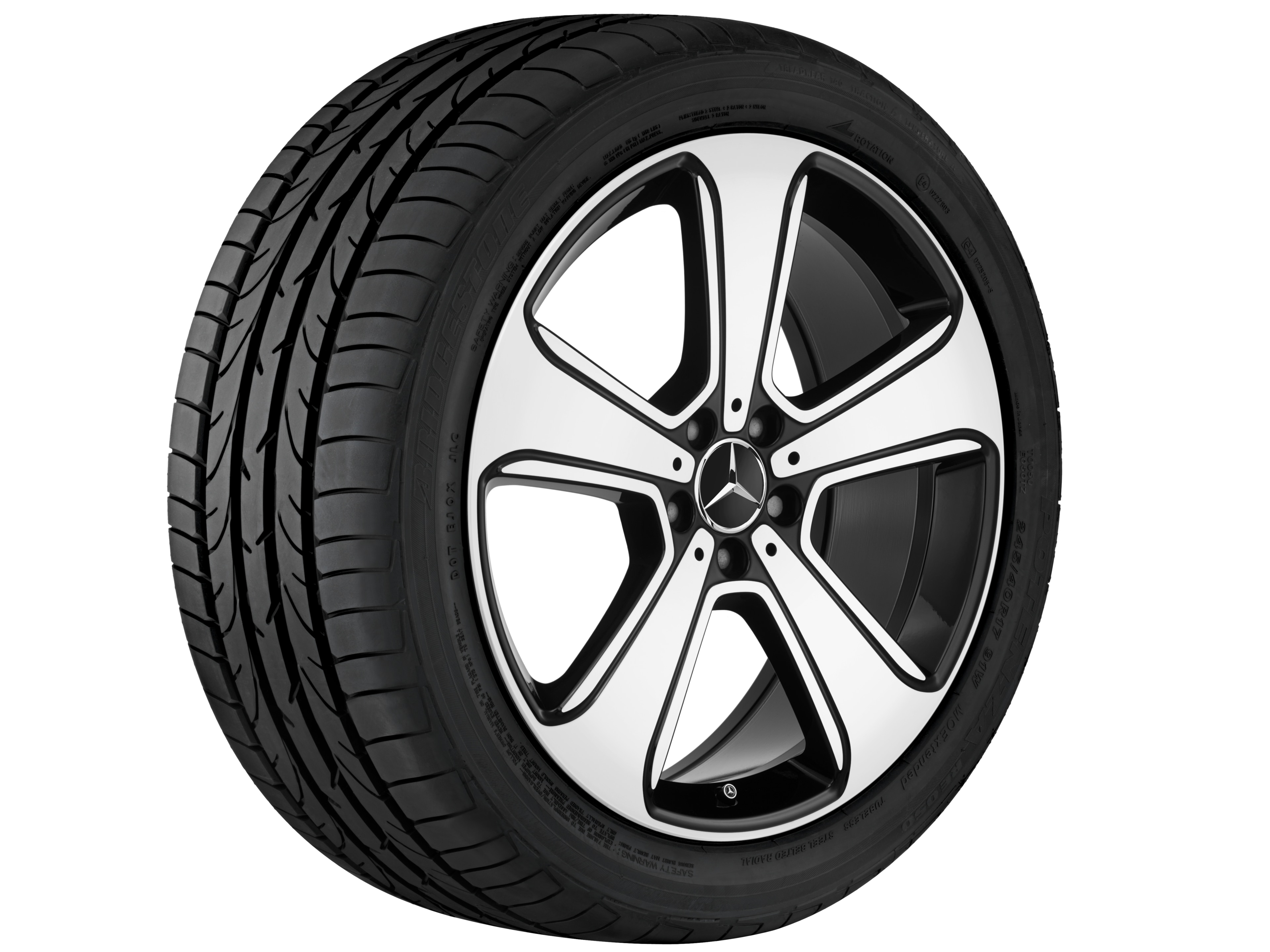 5-spoke wheel, 50.8 cm (20-inch), High-sheen finish - 8,5 J x 20 ET 40, black, high-sheen