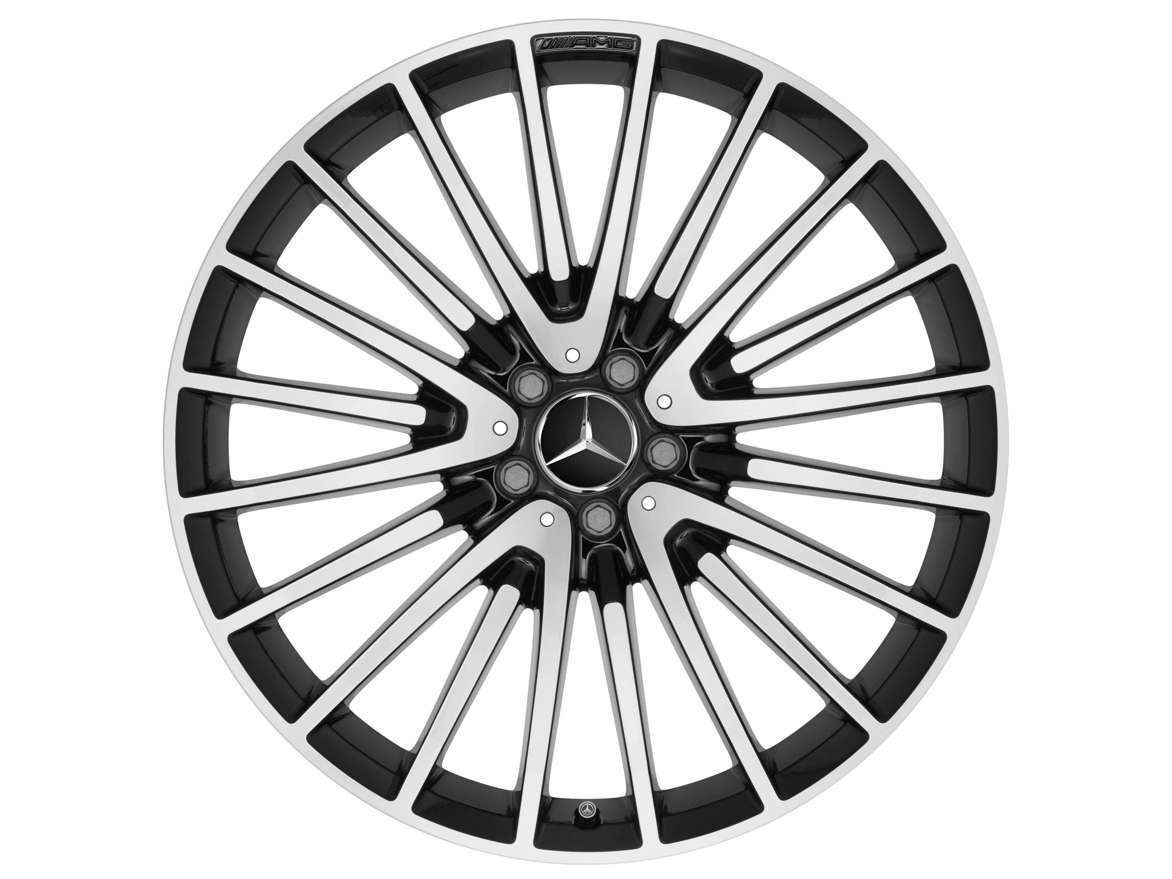 AMG multi-spoke wheel, 55.9 cm (22-inch) - 10,5 J x 22 ET 45, black, high-sheen