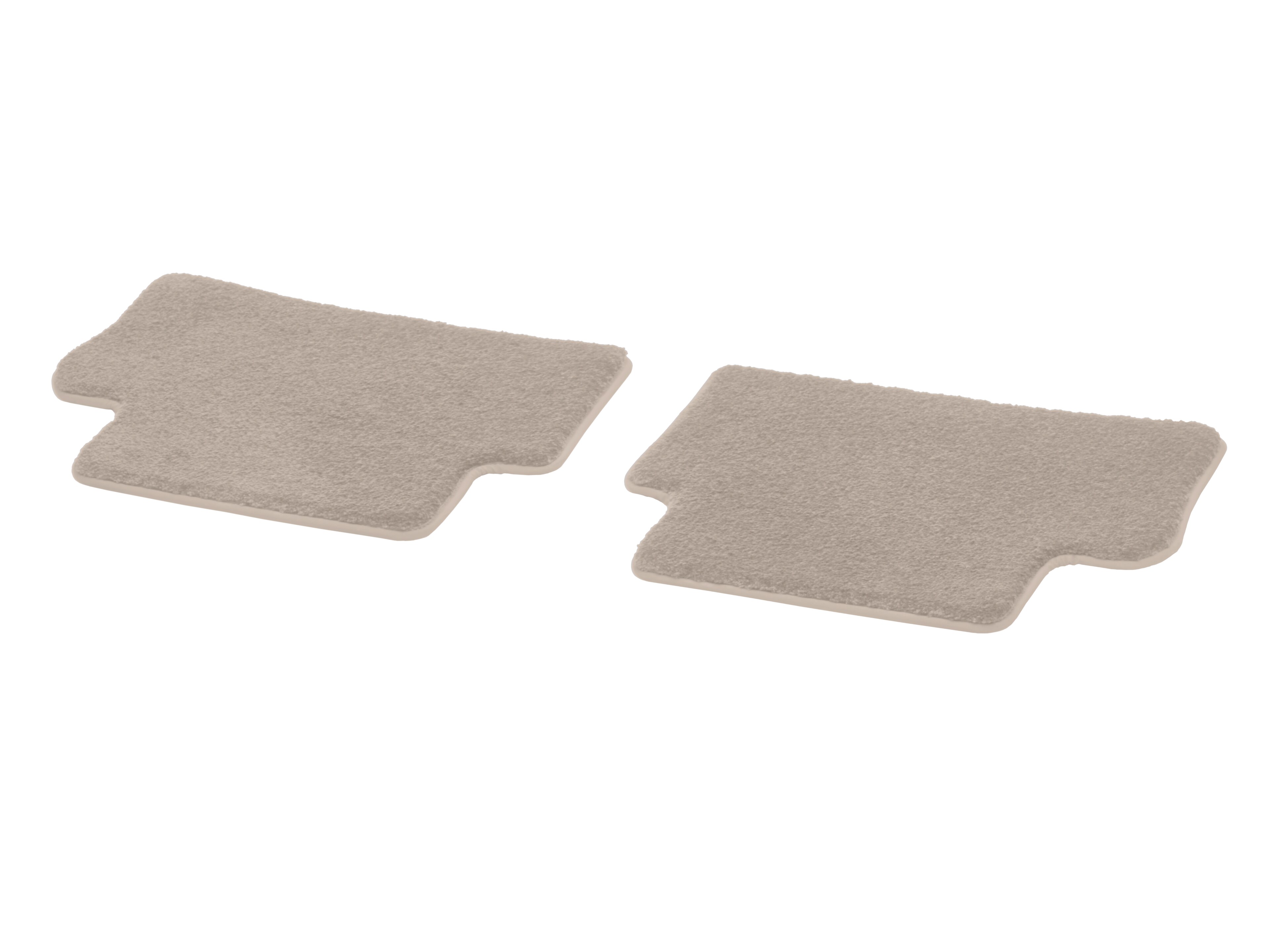 Velour floor mats EXCLUSIVE, Rear, Set of 2 - LHD/RHD, macchiato beige