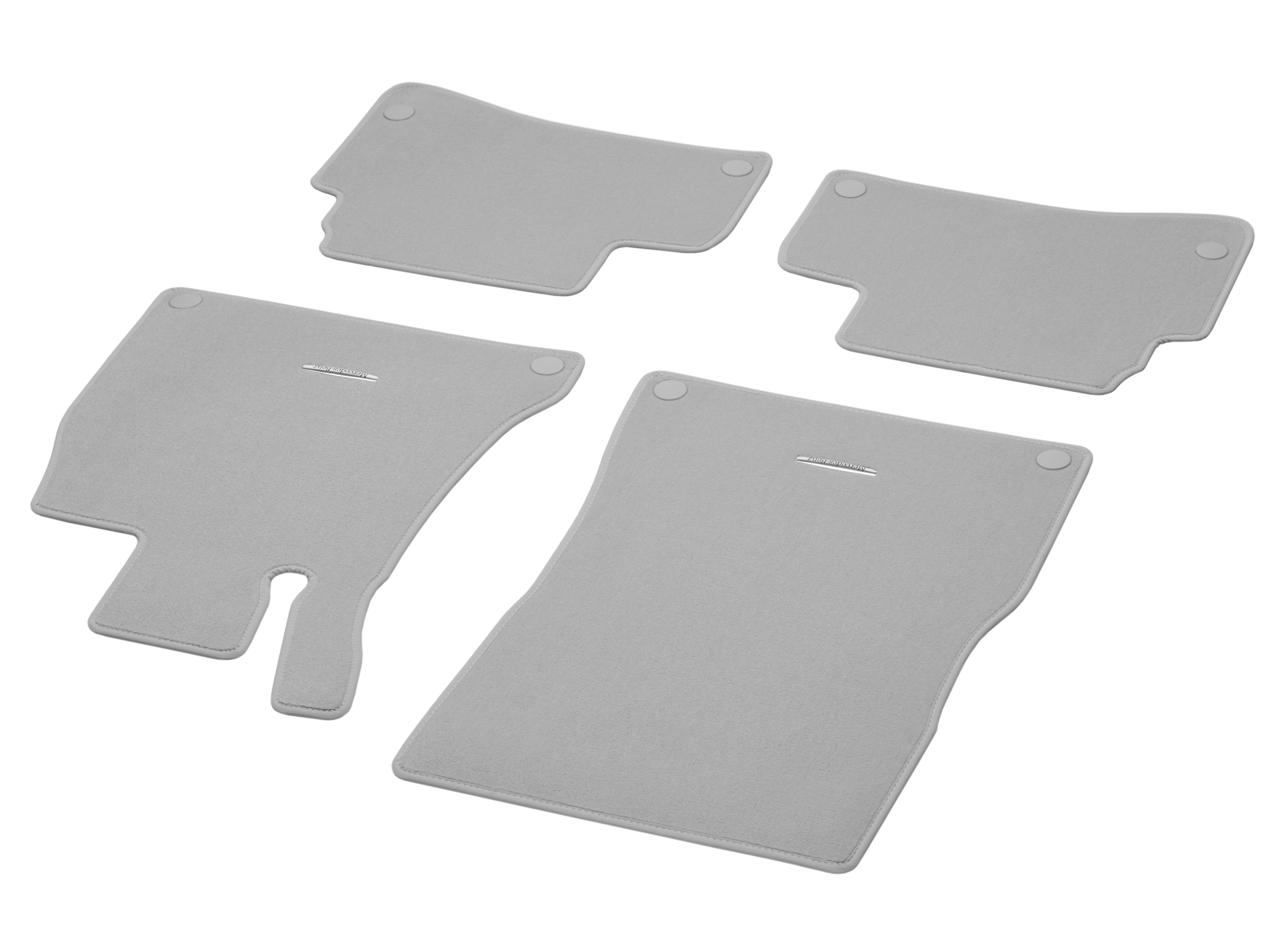 Velour floor mats CLASSIC, Set, Set of 4 - RHD, greige