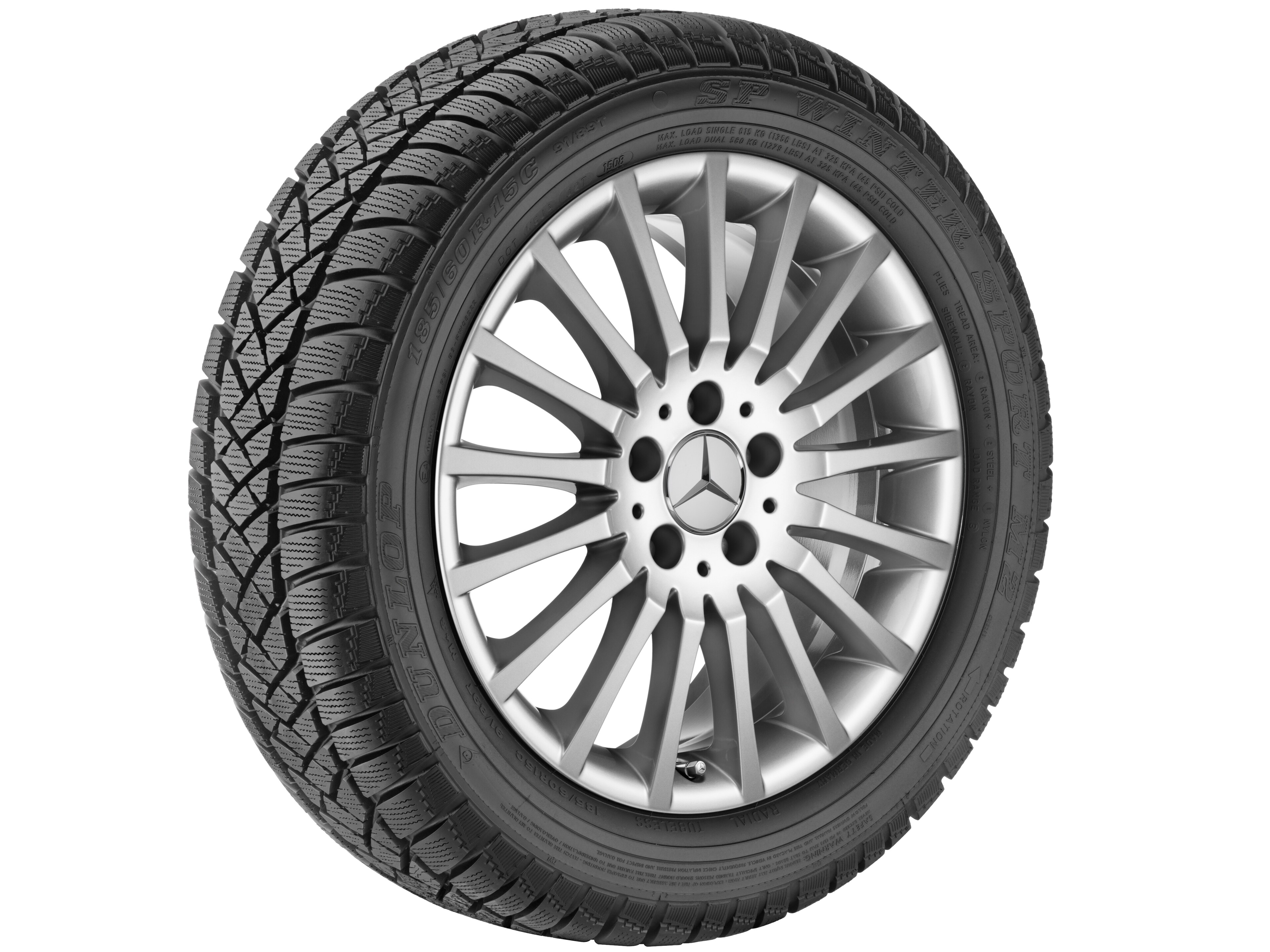 Multi-spoke wheel, 48.3 cm (19-inch), passenger car