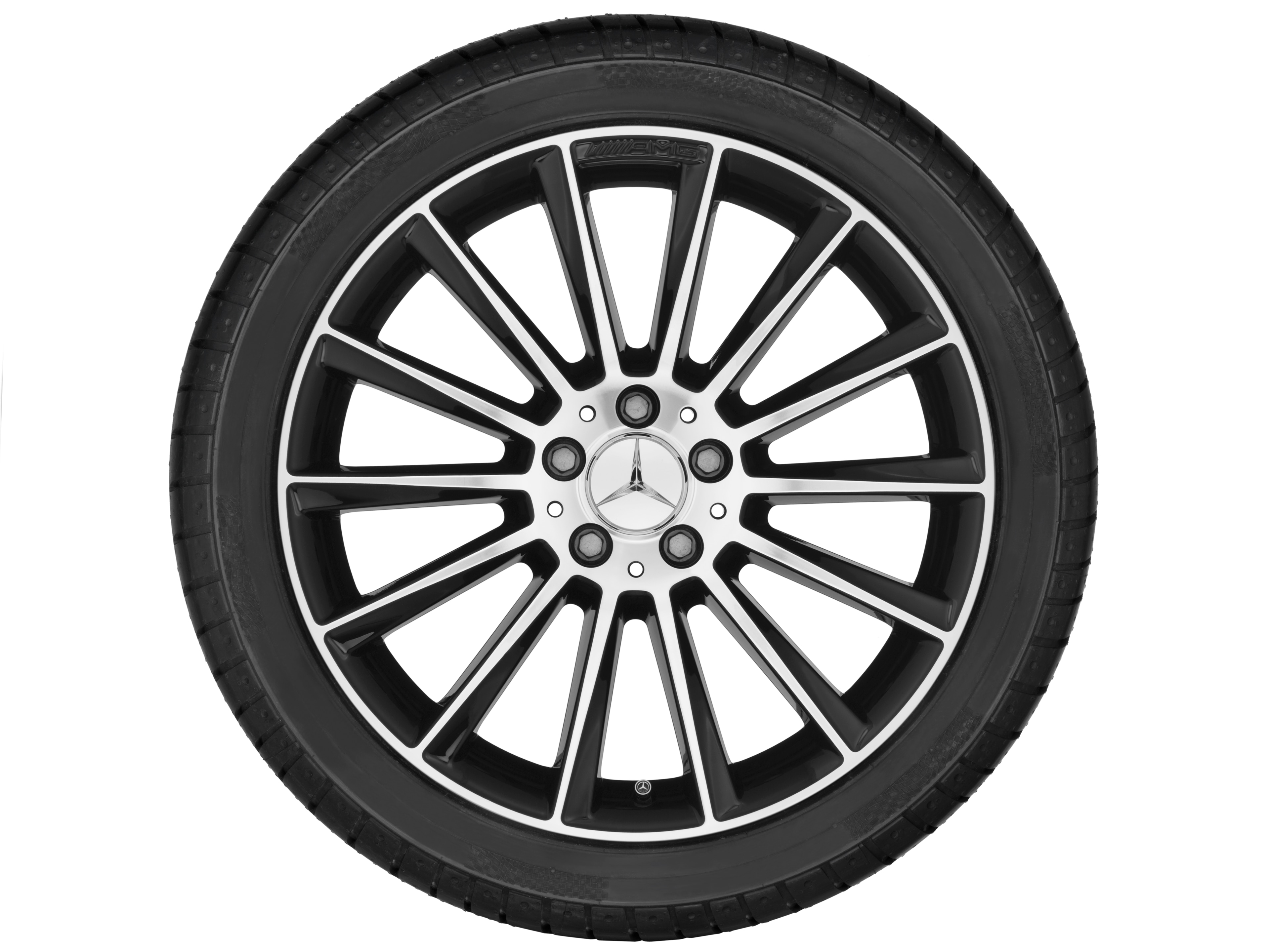 AMG multi-spoke wheel, 48.3 cm (19-inch) - 7,5 J x 19 ET 44, black, high-sheen