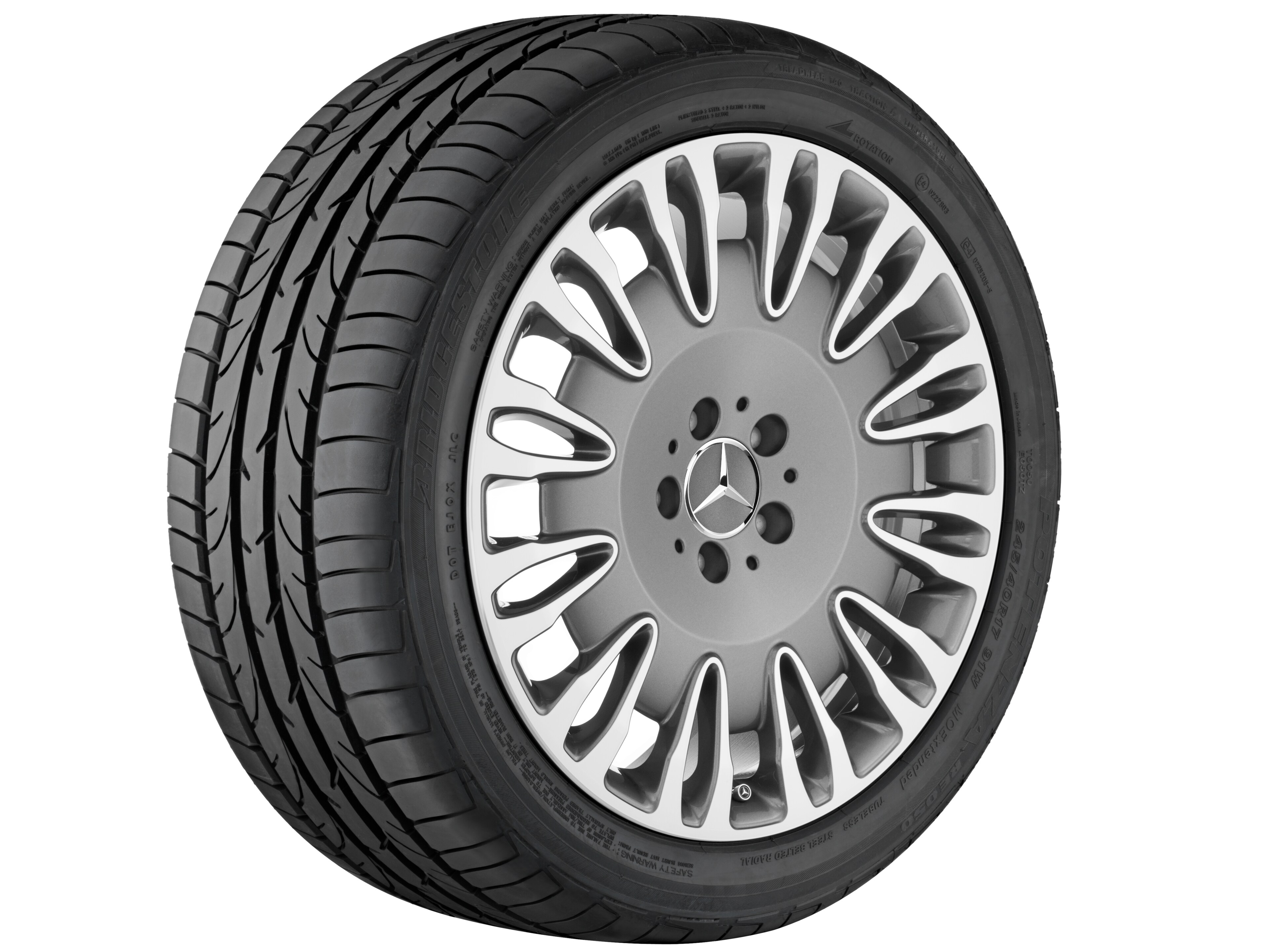 Multi-spoke wheel, 48.3 cm (19-inch) - 8,5 J x 19 ET 36, himalaya grey, high-sheen