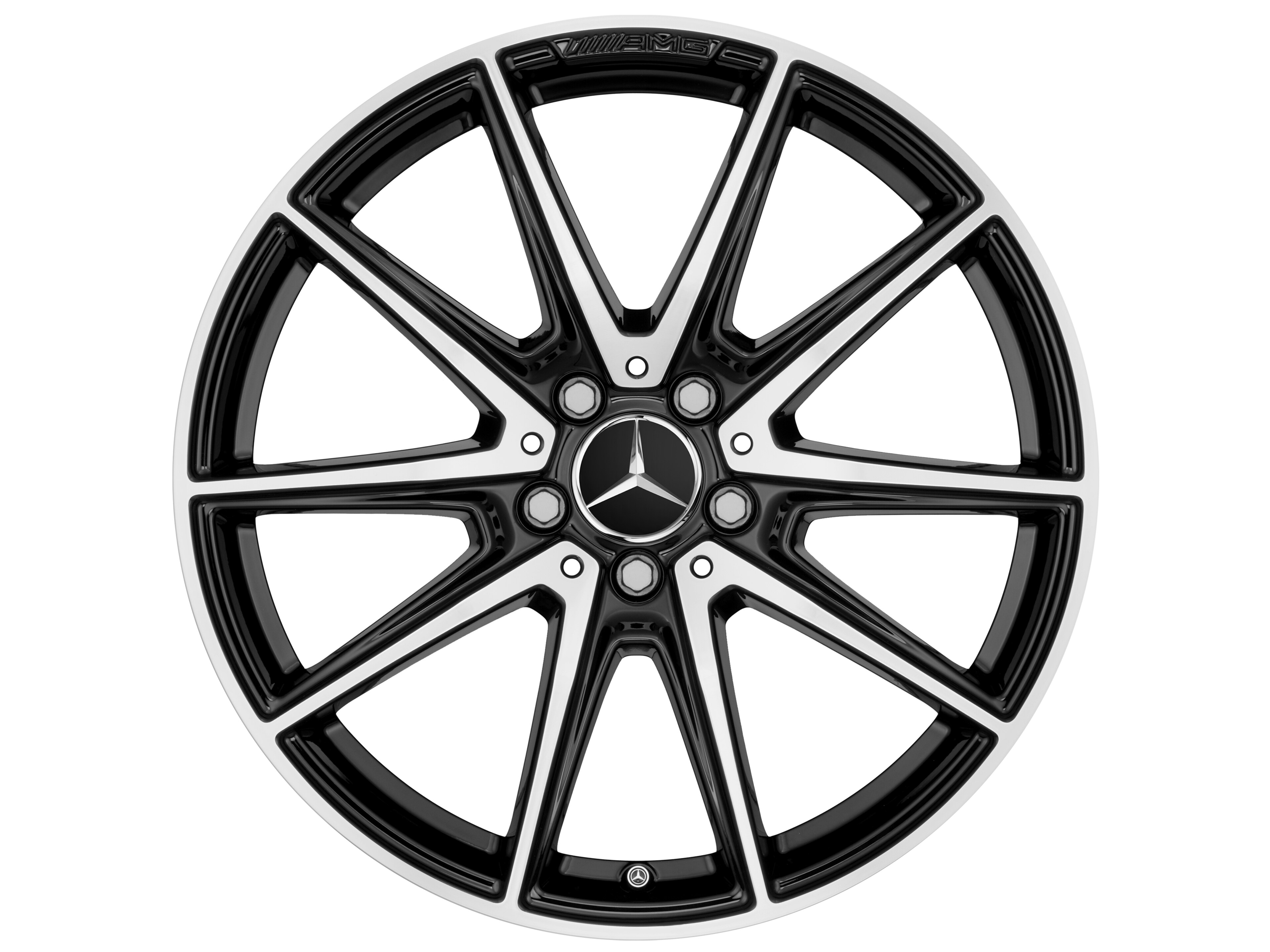 AMG 10-spoke wheel, 48.3 cm (19-inch) - 9 J x 19 ET 61, black, high-sheen