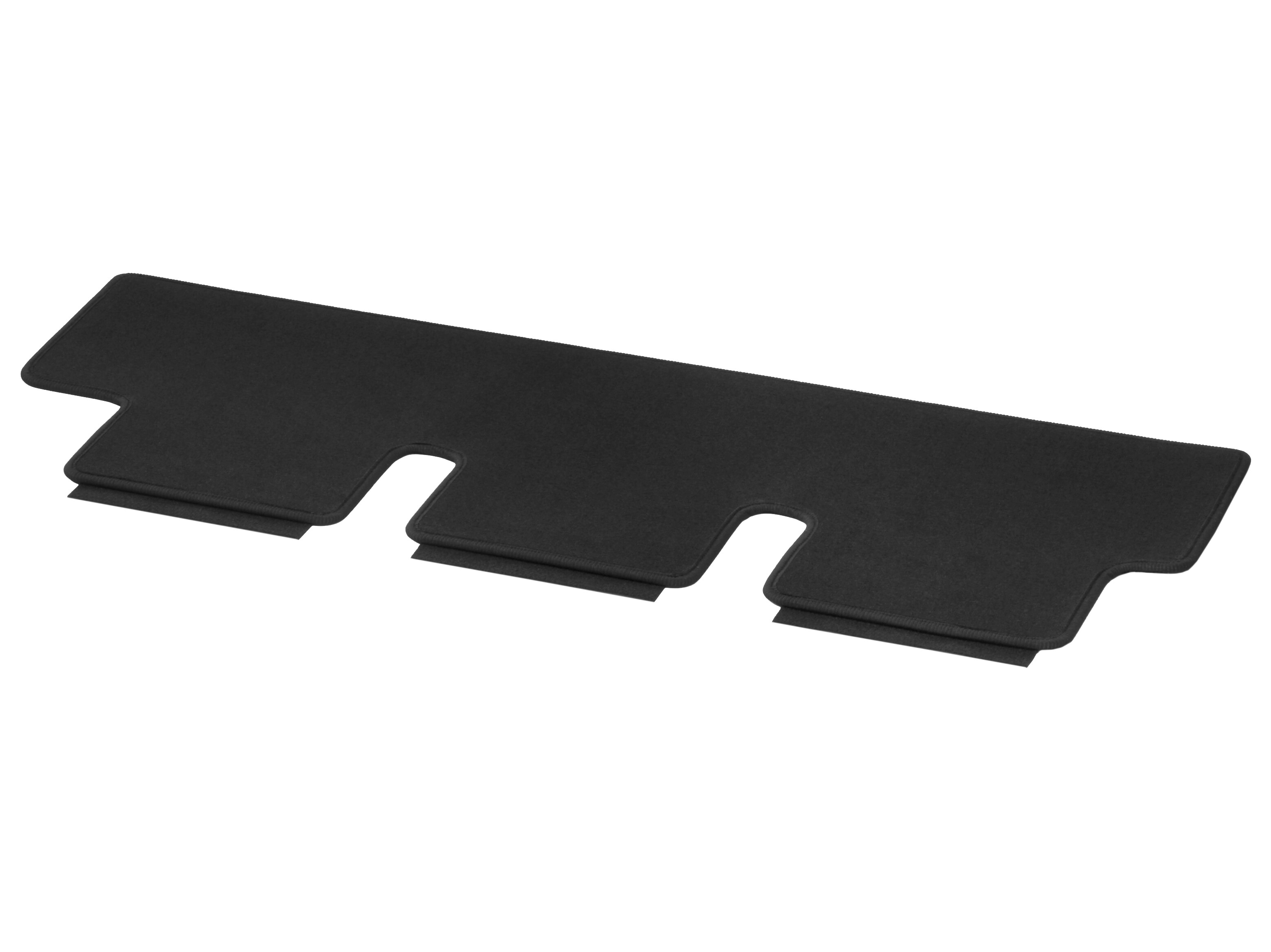 Velour floor mats, Luggage compartment, with single rail, Single, A1, compact - LHD/RHD, black