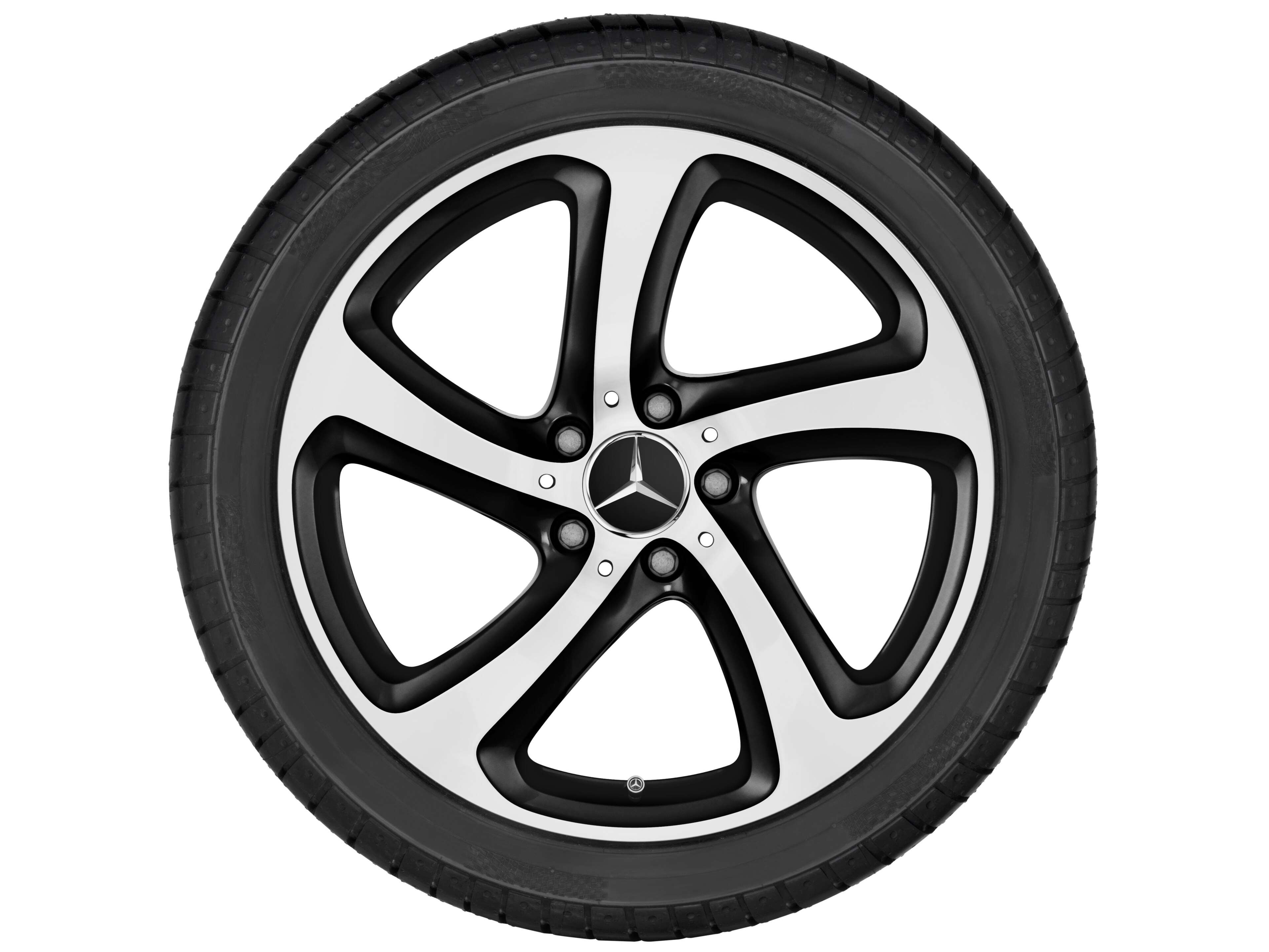 5-spoke wheel, 45.7 cm (18-inch), High-sheen finish - 9 J x 18 ET 53, black, high-sheen