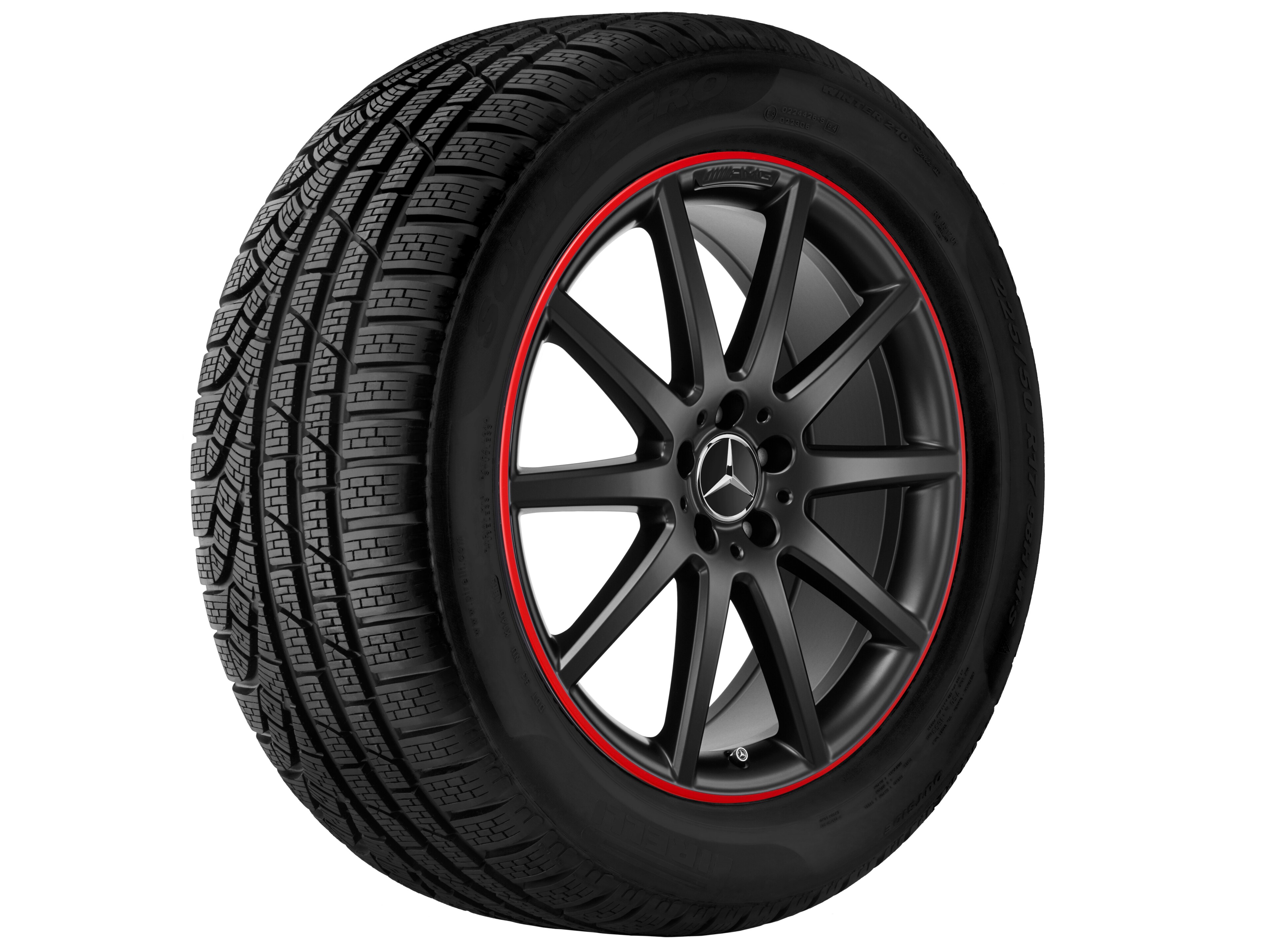 AMG 10-spoke wheel, 50.8 cm (20-inch) - 8 J x 20 ET 43,5, matt black