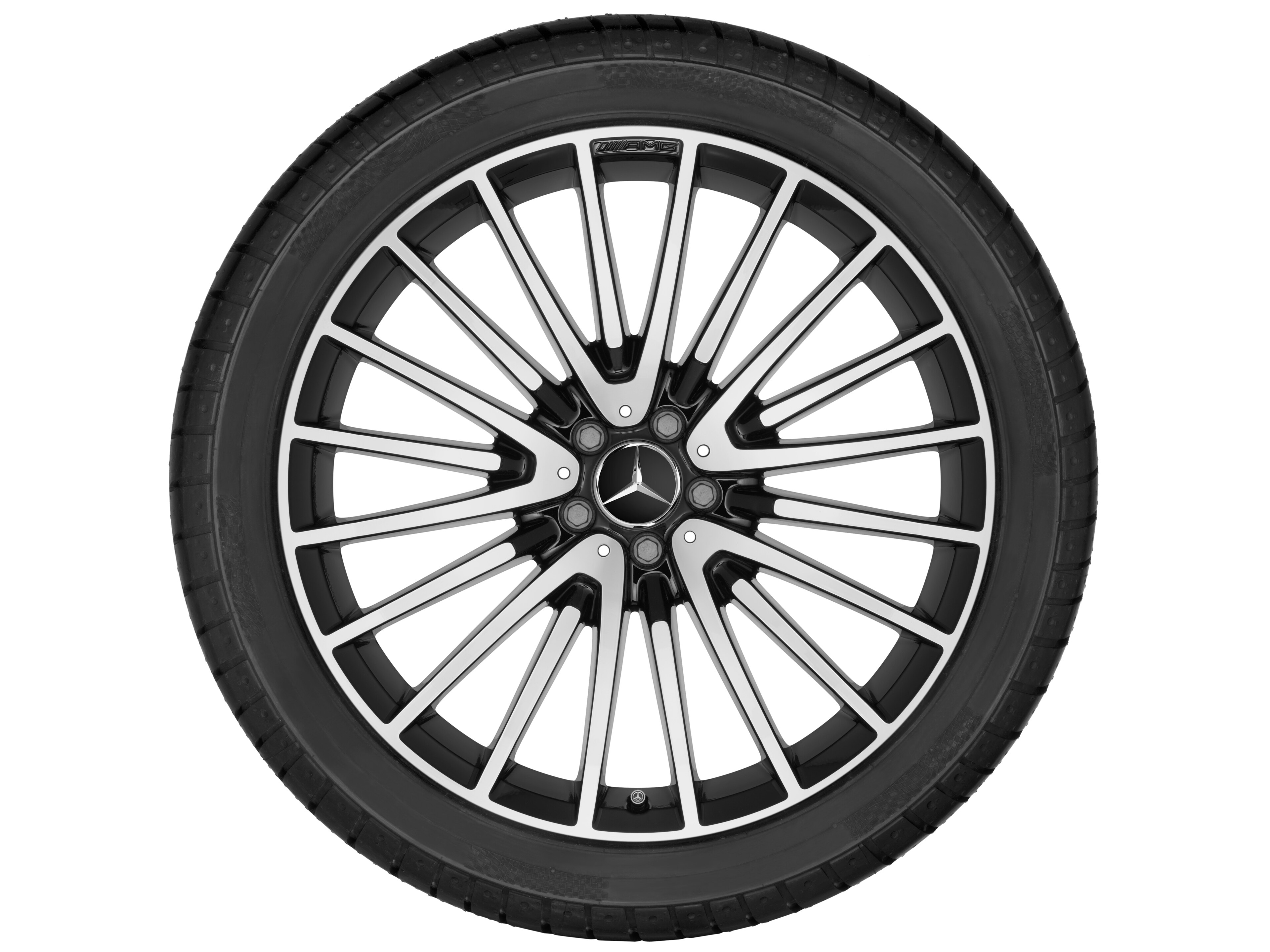 AMG multi-spoke wheel, 55.9 cm (22-inch) - 10,5 J x 22 ET 45, black, high-sheen