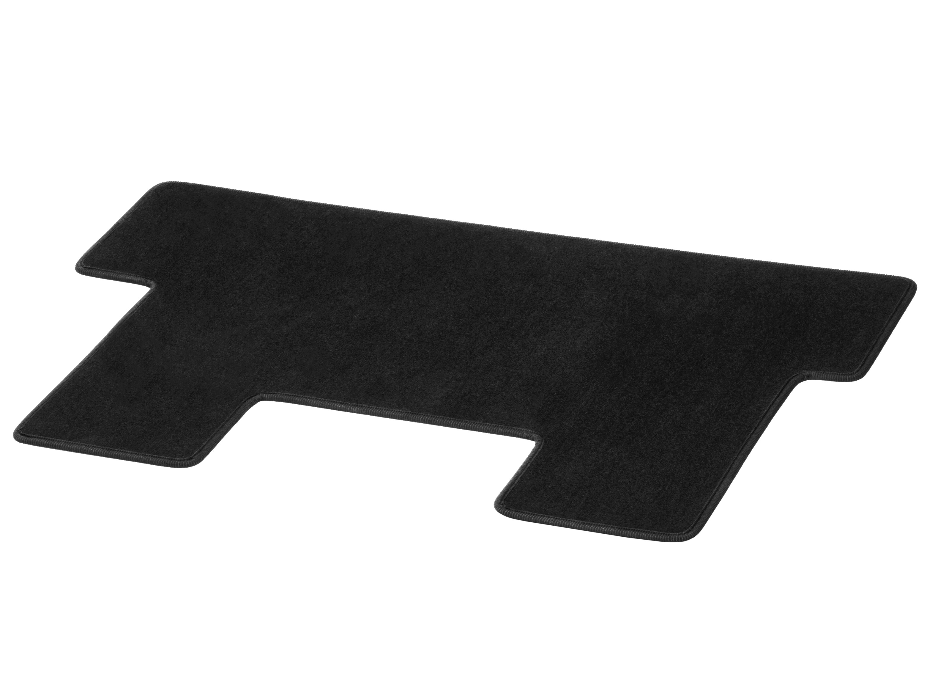 Velour floor mats, Luggage compartment, with double rail, Single, A1, compact, with load compartment partitioning (YG4) - LHD/RHD, black