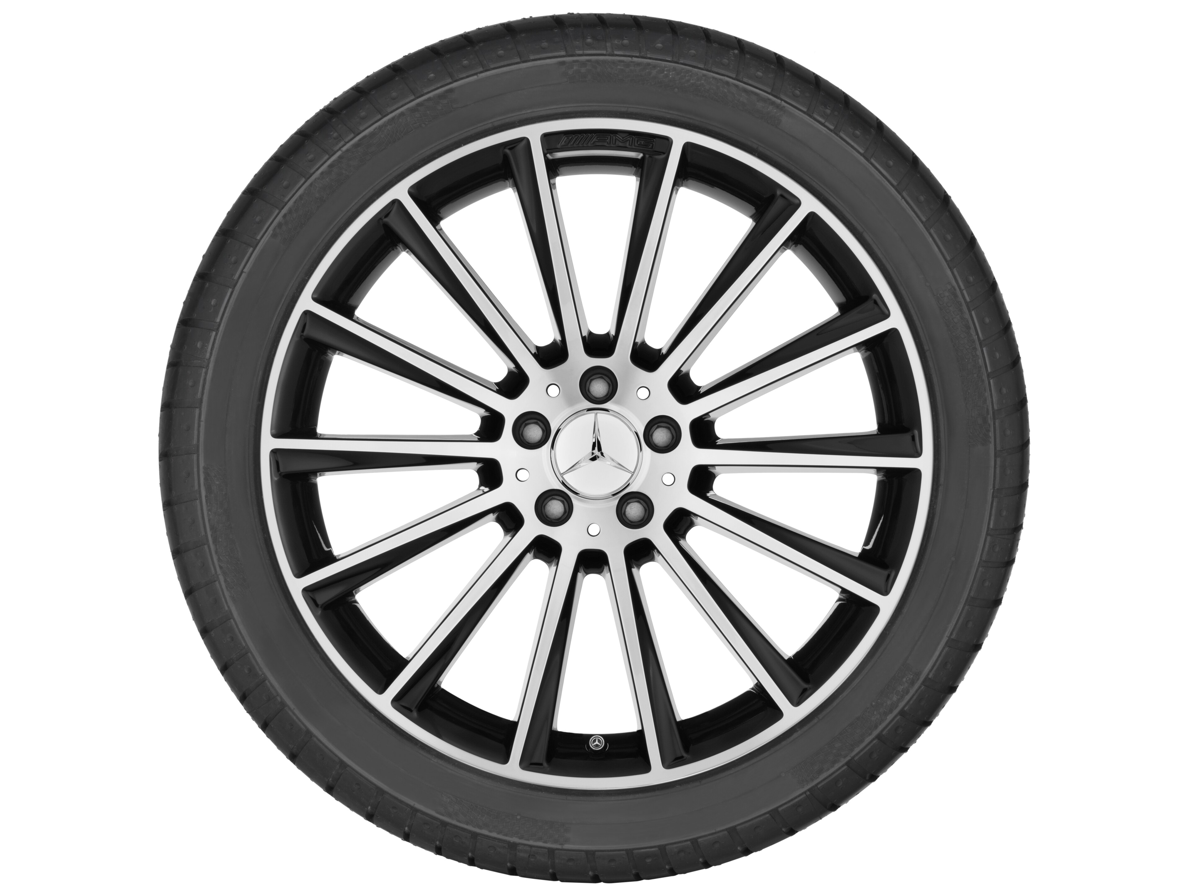 AMG multi-spoke wheel, 50.8 cm (20-inch) - 9,5 J x 20 ET 38, black, high-sheen