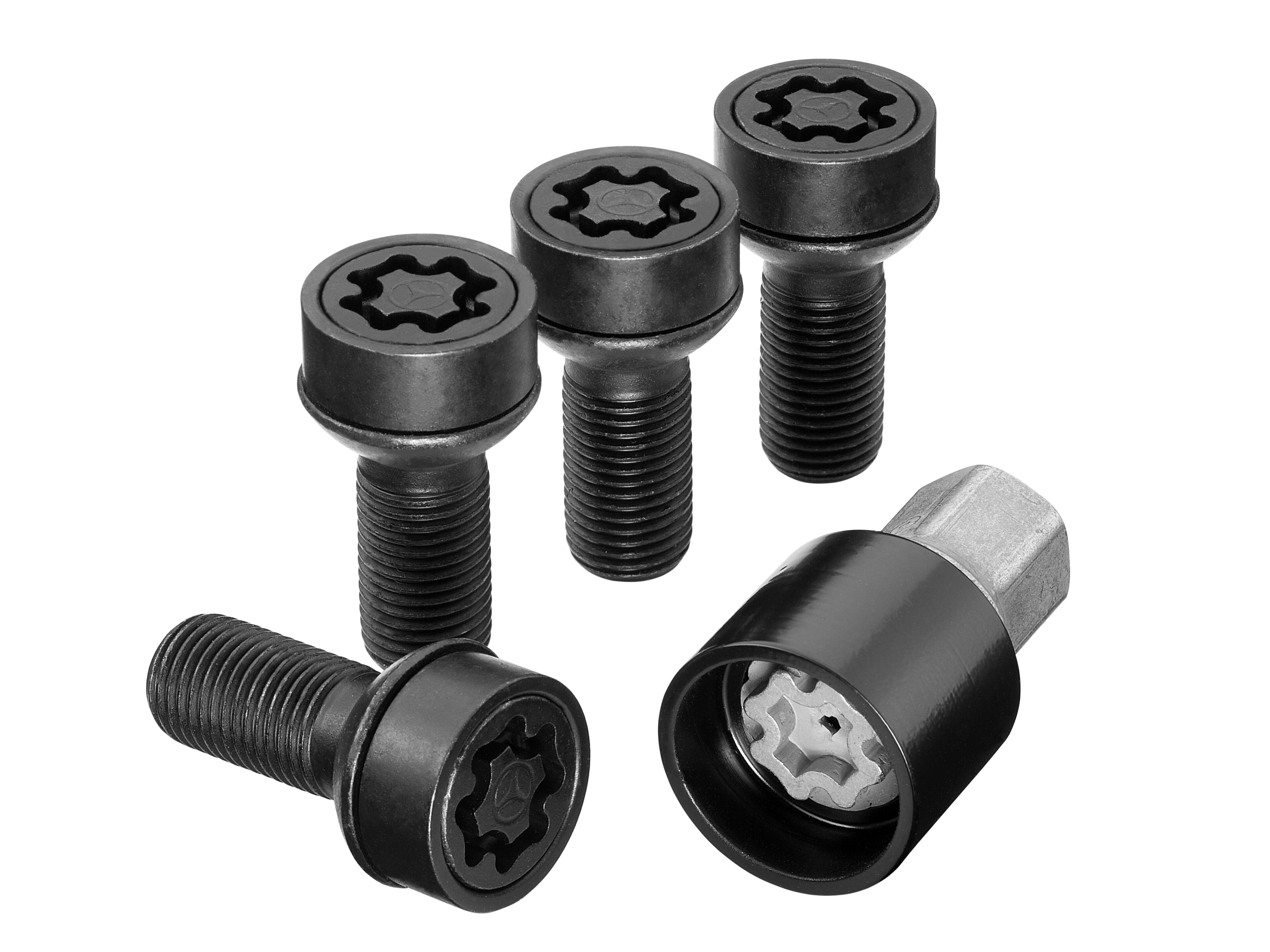 Rim lock set - black
