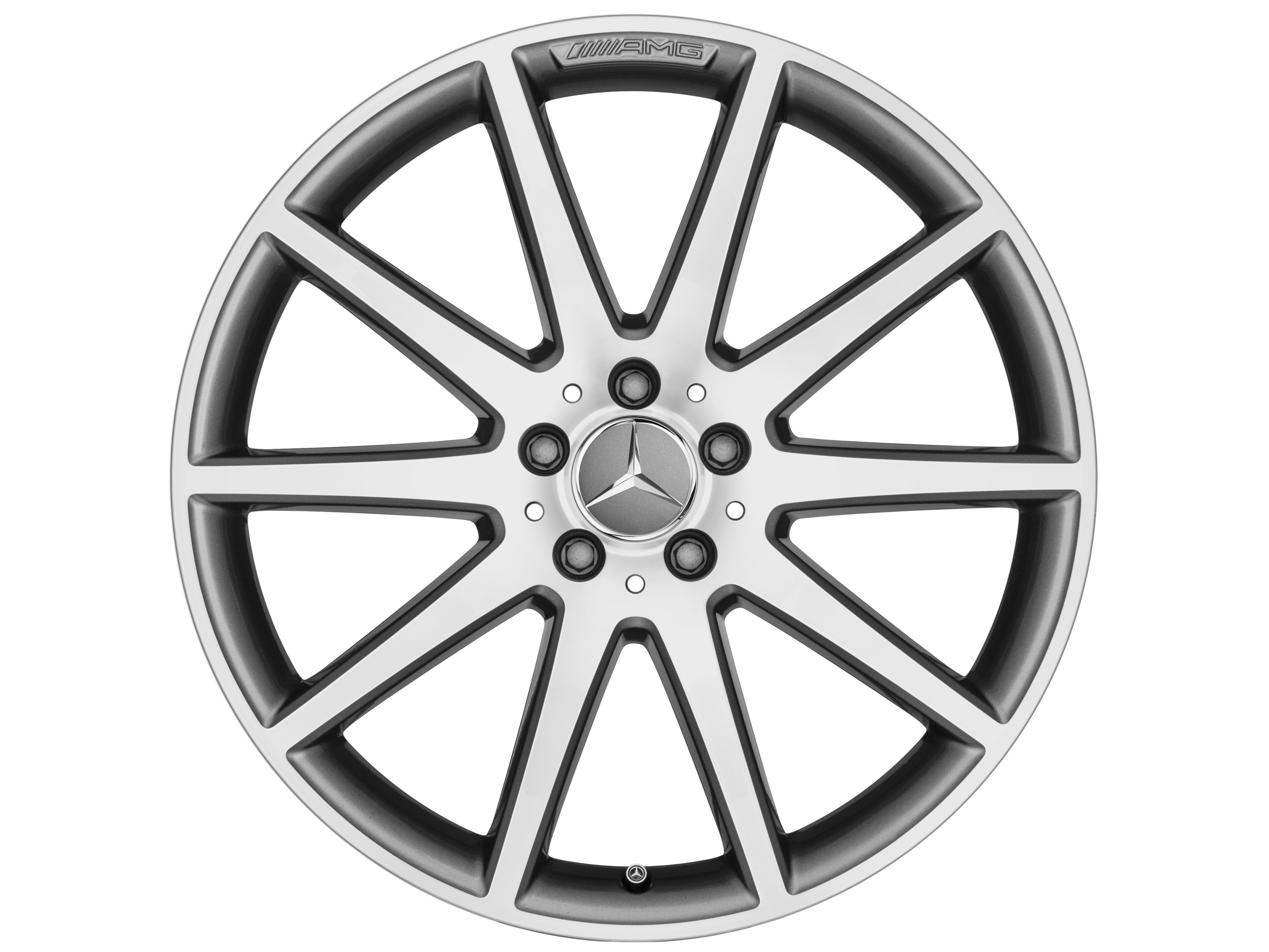 AMG 10-spoke wheel, 50.8 cm (20-inch) - 8 J x 20 ET 43,5, titanium grey, high-sheen