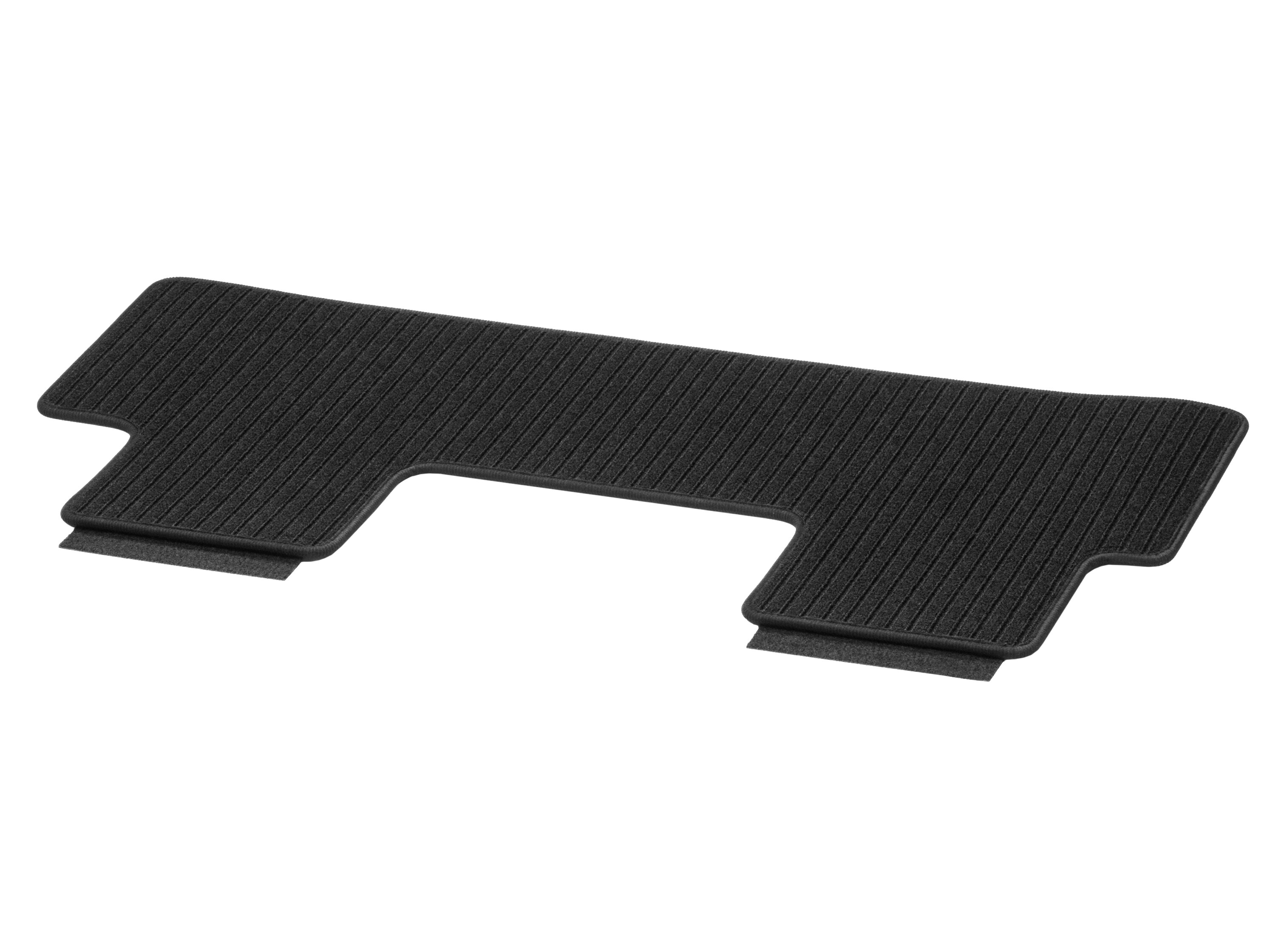 Rep mats, Luggage compartment, with double rail, Single, A1, compact - LHD/RHD, black