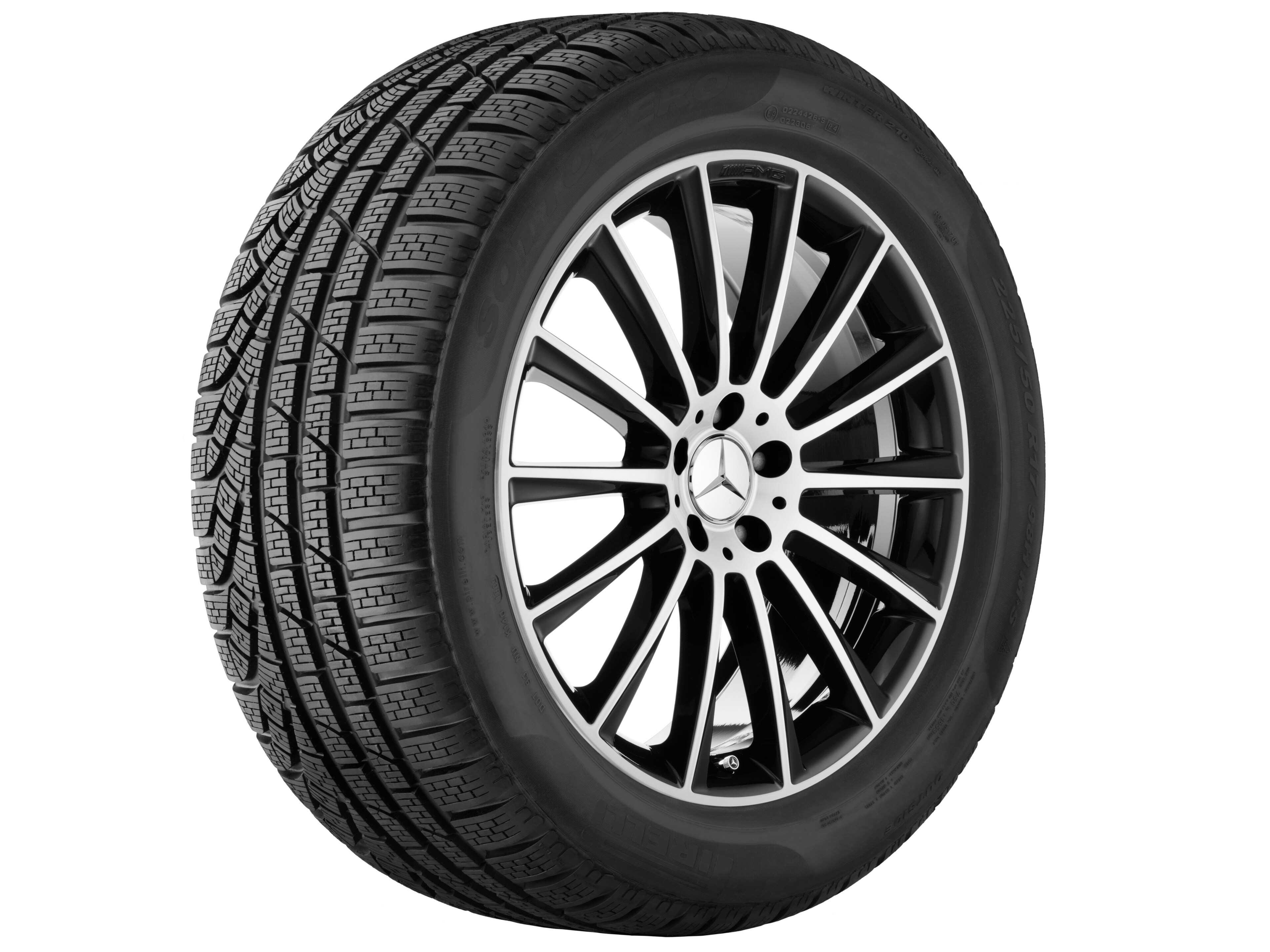 AMG multi-spoke wheel, 50.8 cm (20-inch) - 9,5 J x 20 ET 38, black, high-sheen