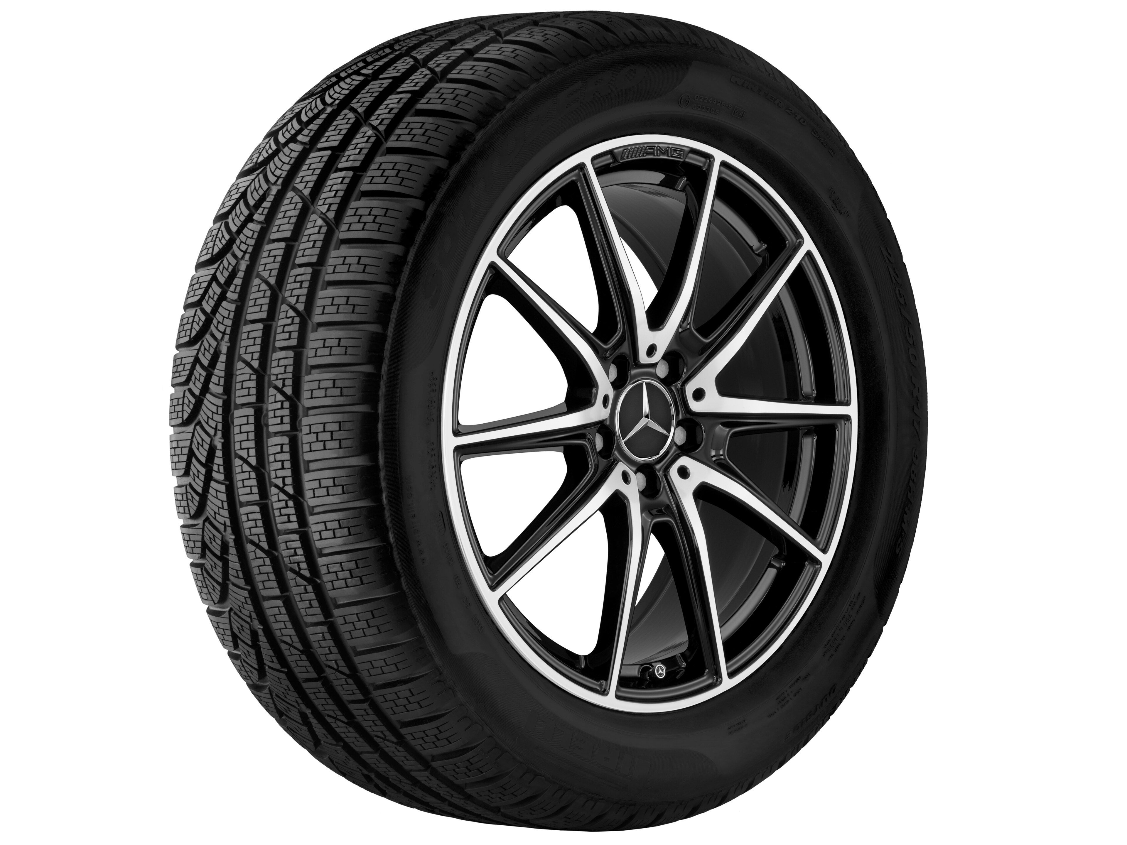 AMG 10-spoke wheel, 48.3 cm (19-inch) - 9 J x 19 ET 61, black, high-sheen