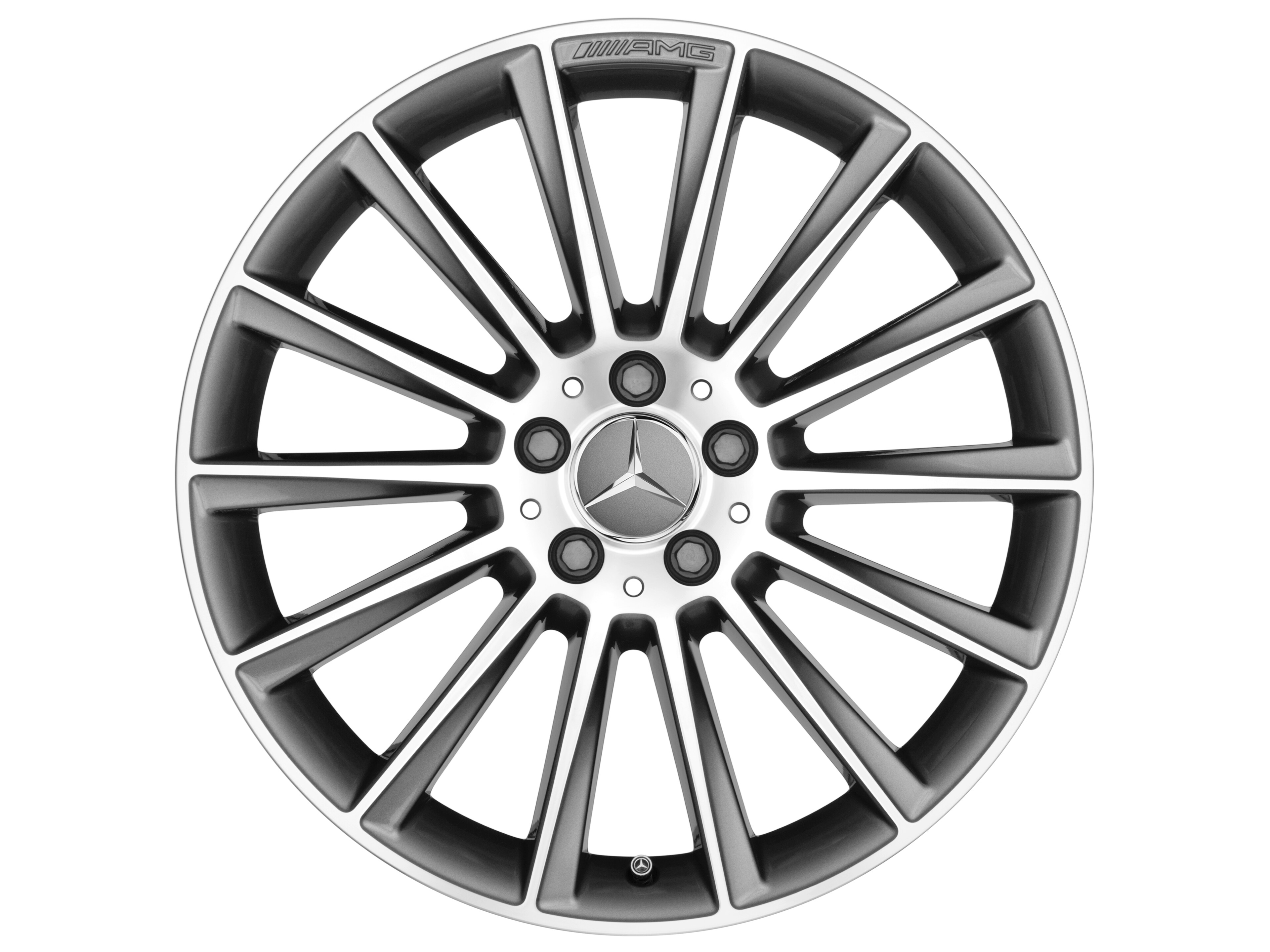 AMG multi-spoke wheel, 50.8 cm (20-inch) - 8 J x 20 ET 20, titanium grey, high-sheen
