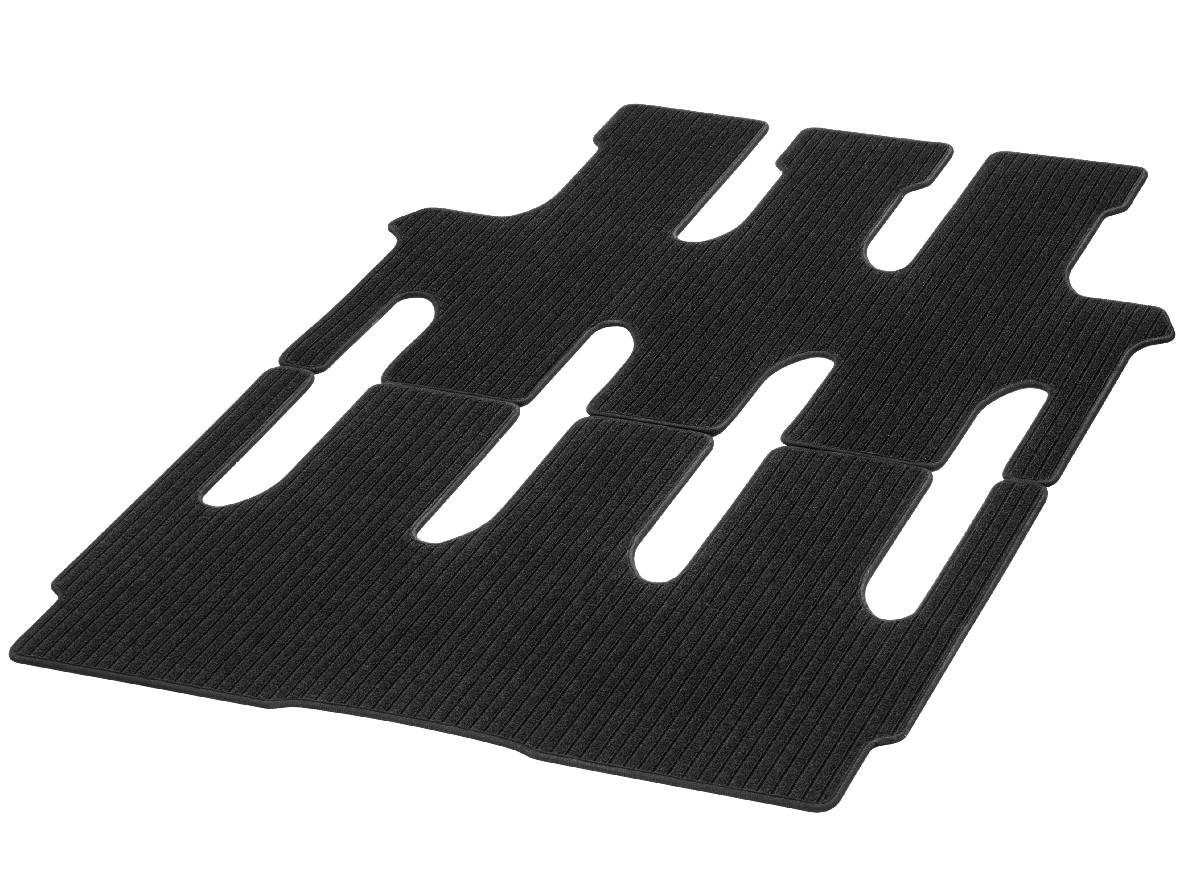 Ribbed mats, Passenger compartment, 2 sliding doors (T19), Set of 2 - LHD/RHD, black