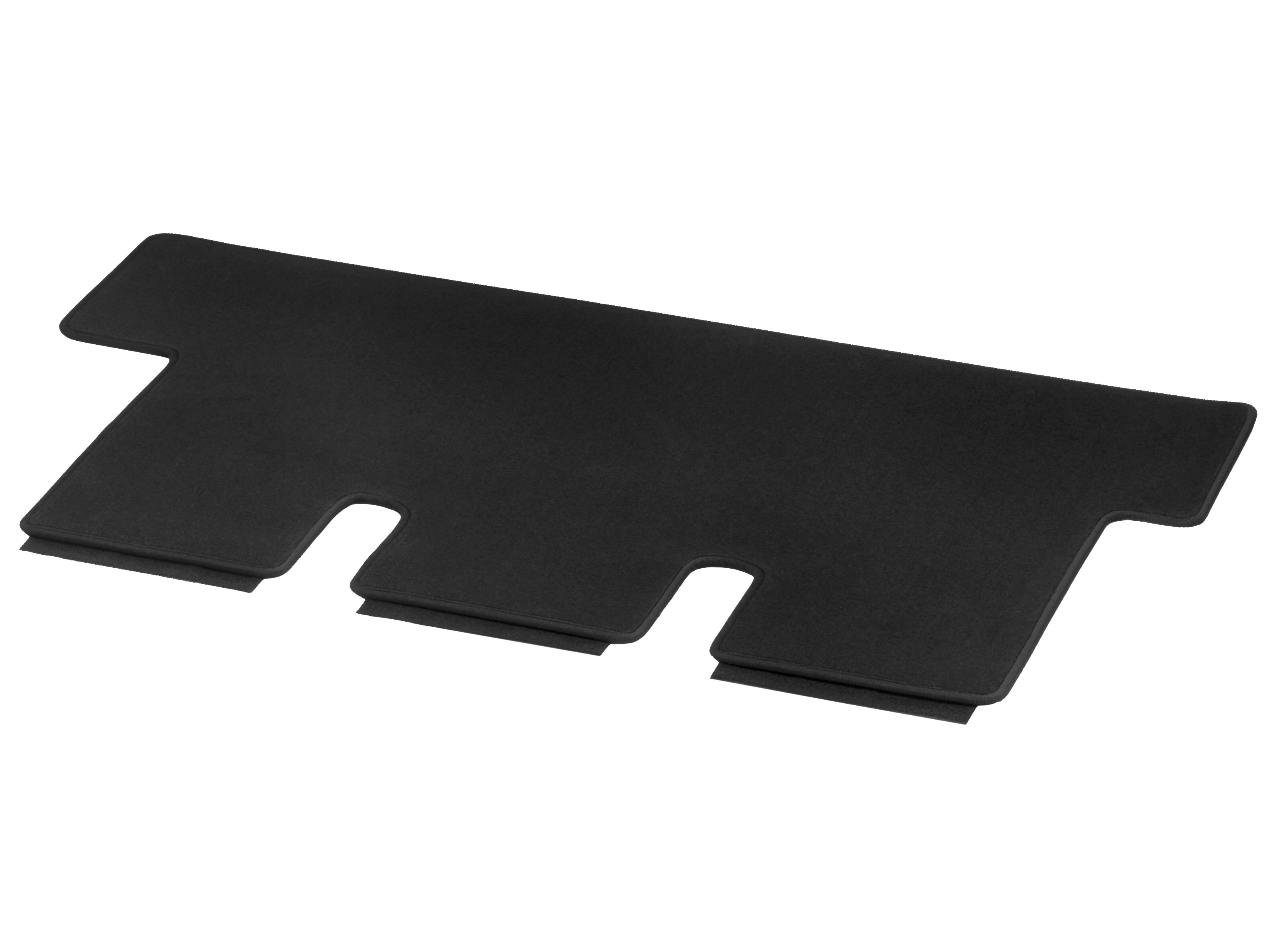 Velour floor mats, Luggage compartment, with single rail, Single, A2, long - LHD/RHD, black