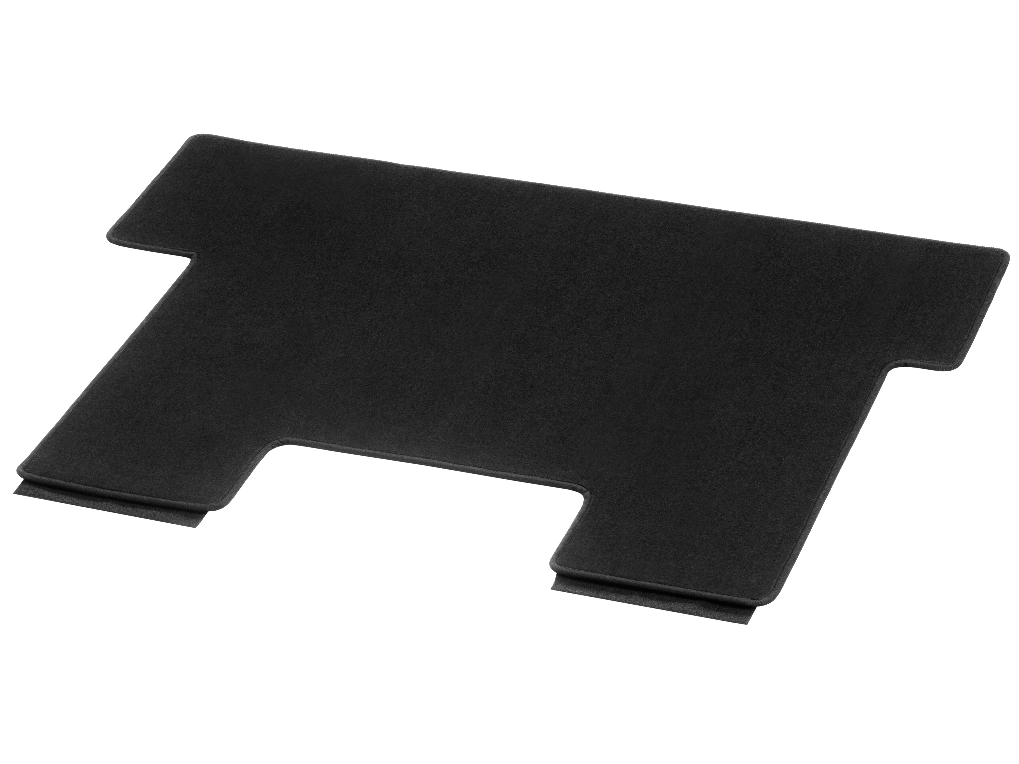 Velour floor mats, Luggage compartment, with double rail, Single, A3, extra long - LHD/RHD, black