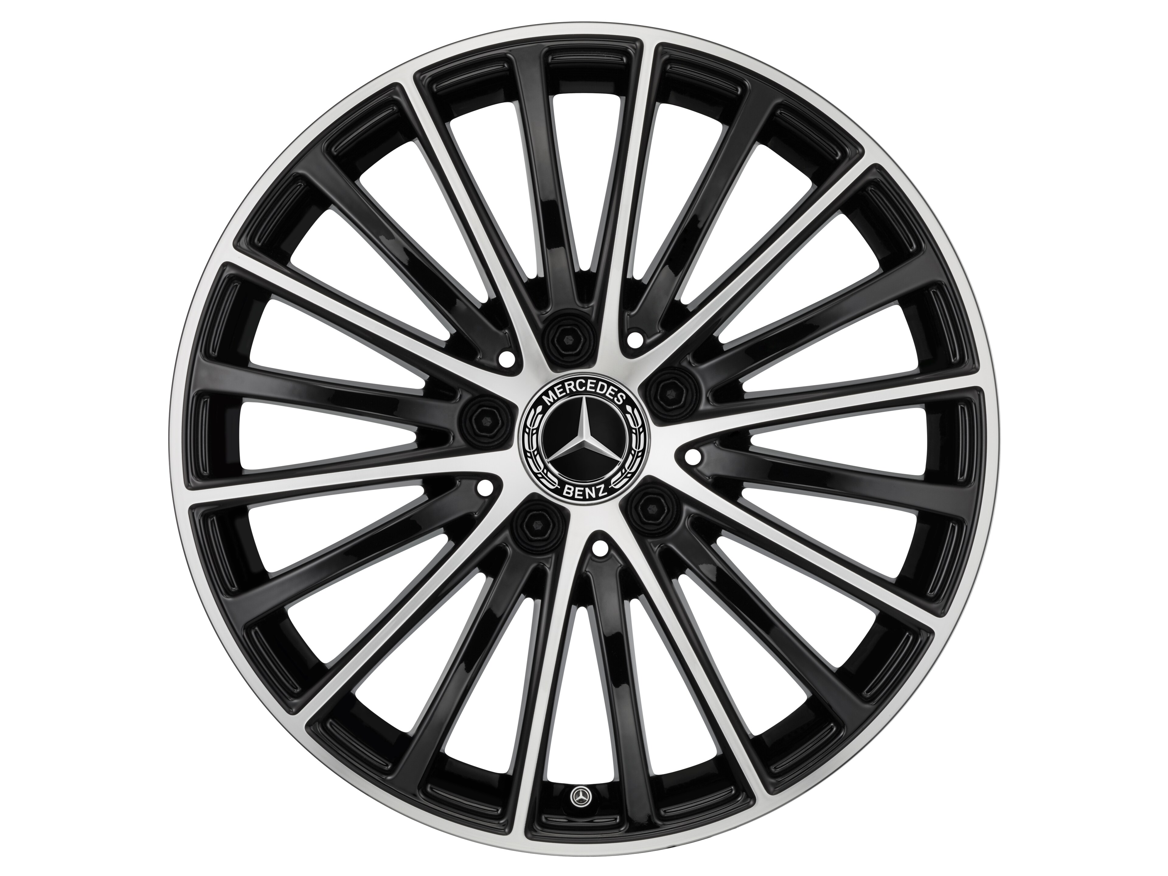 Multi-spoke wheel, 43.2 cm (17-inch), High-sheen finish - 7 J x 17 ET 48,5, black, high-sheen