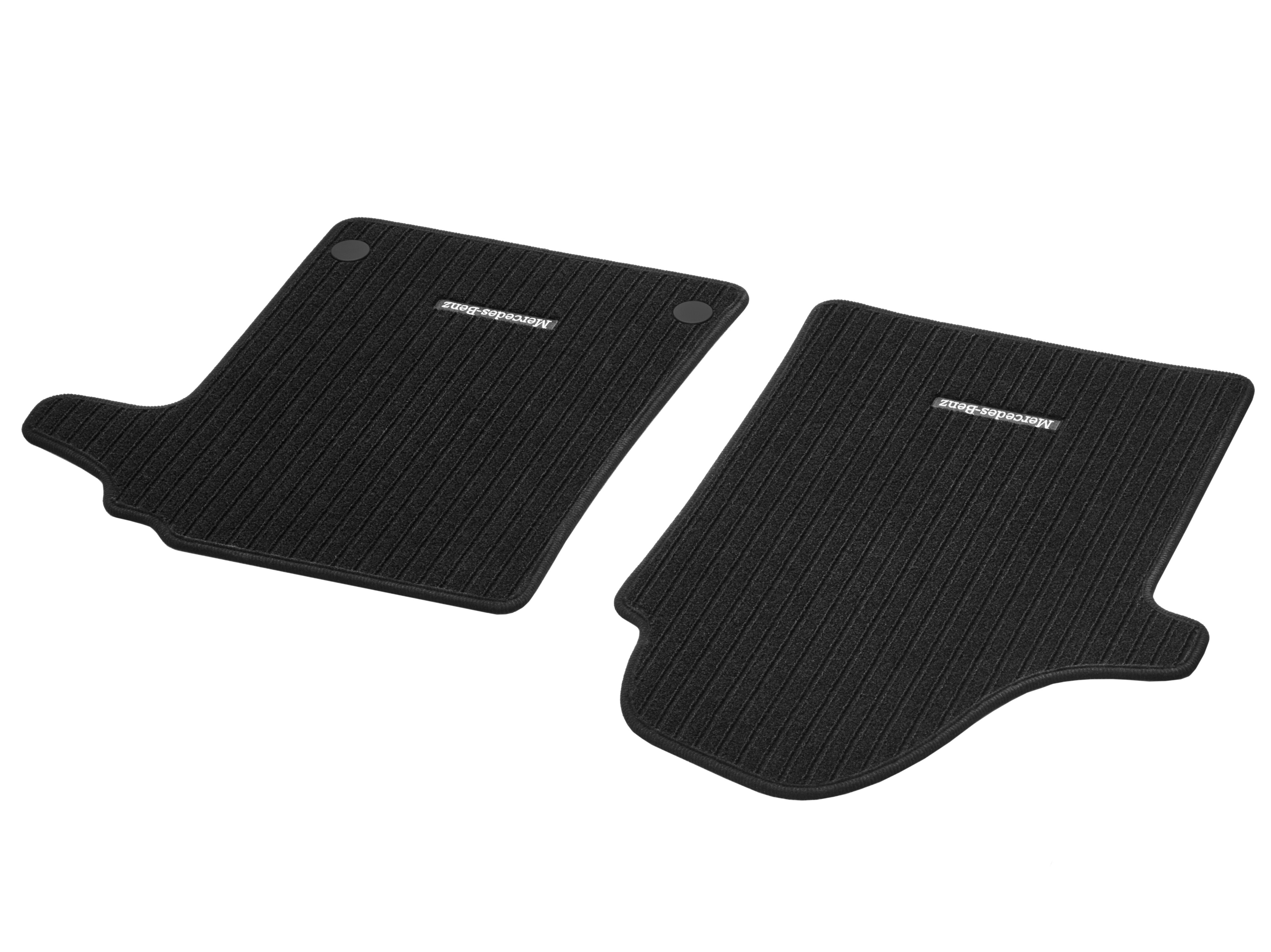 Rep mats, Driver & front passenger's mat, Set of 2 - RHD, black