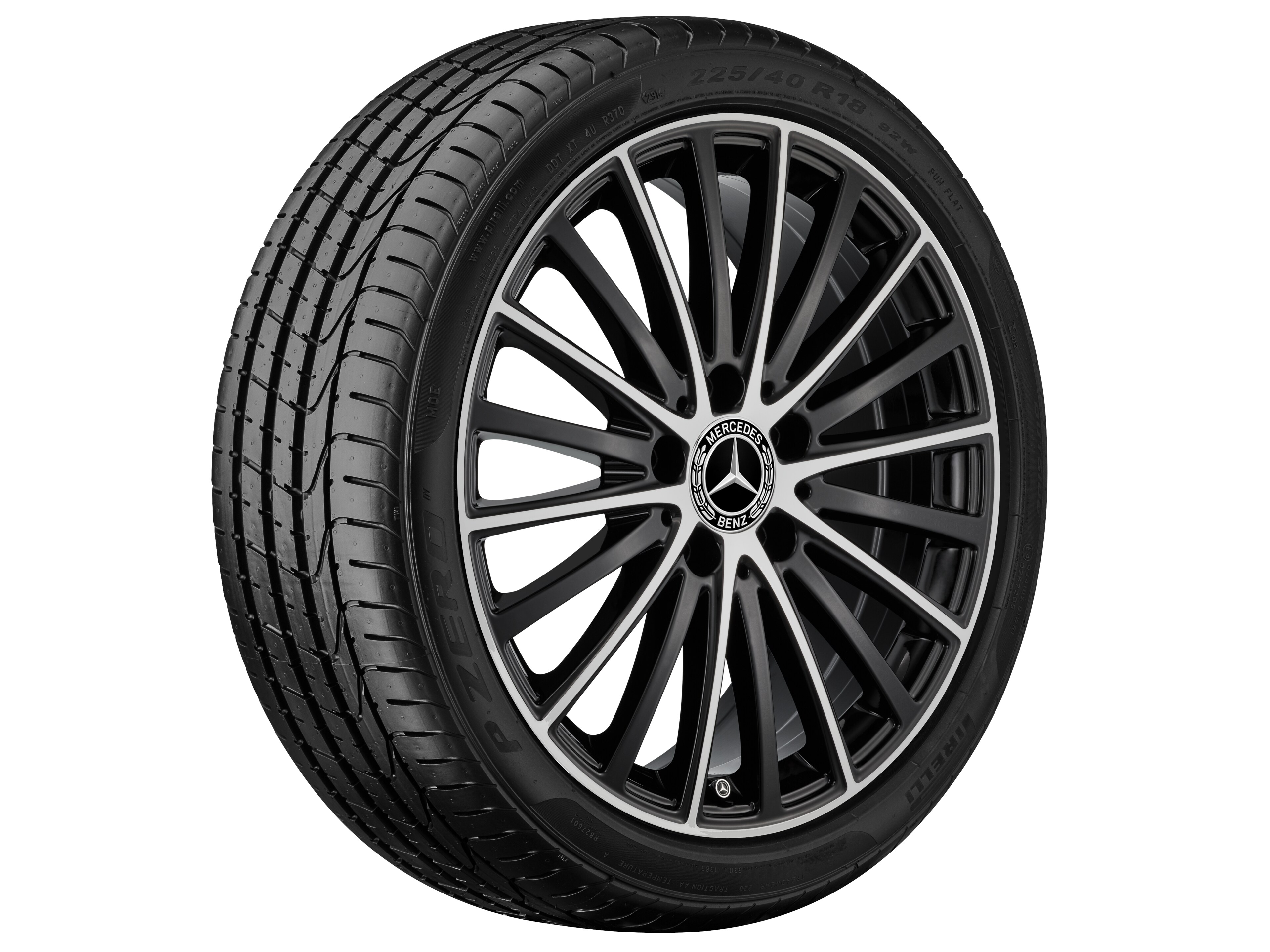 Multi-spoke wheel, 43.2 cm (17-inch), High-sheen finish - 7 J x 17 ET 48,5, black, high-sheen