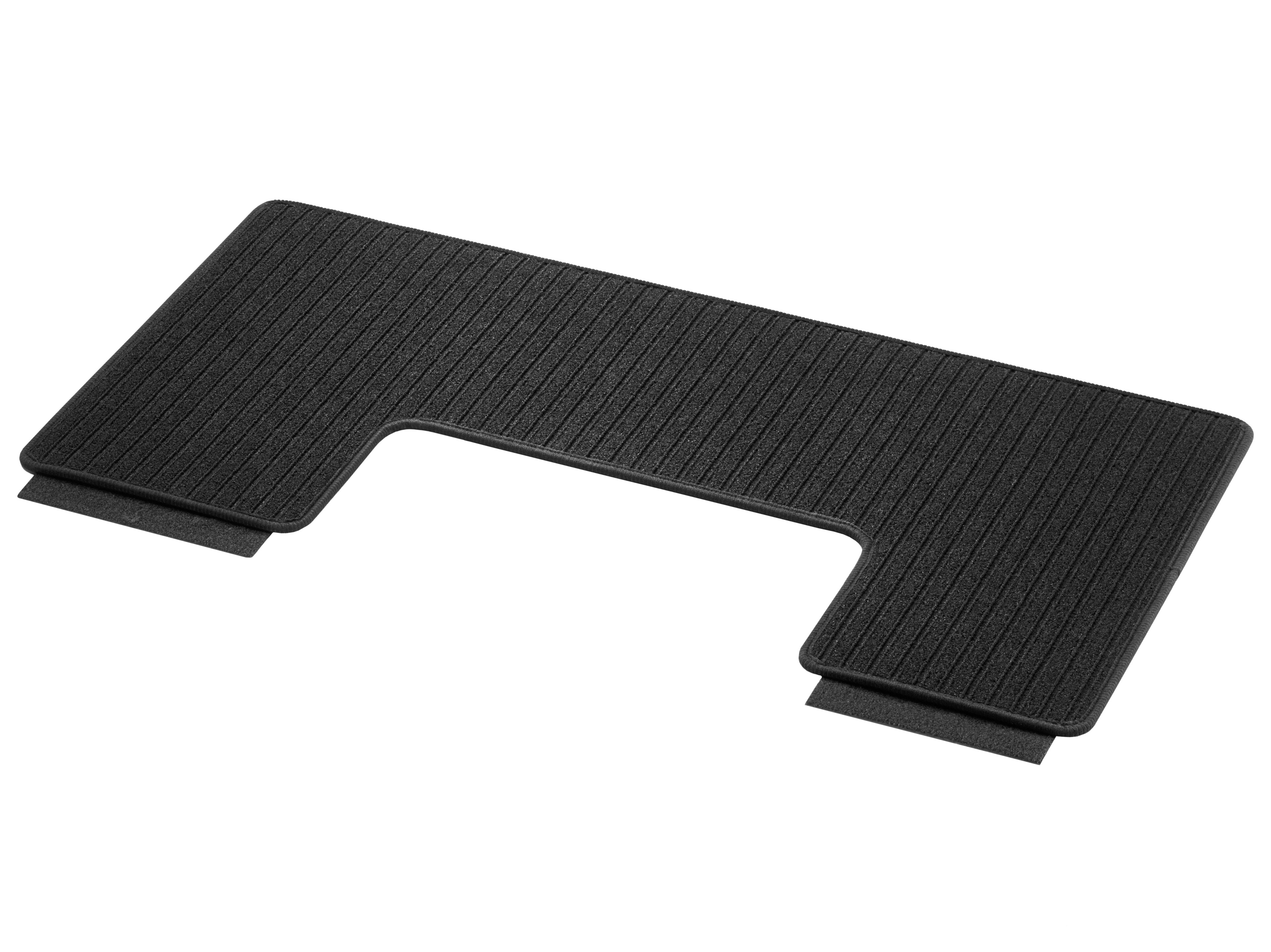 Rep mats, Luggage compartment, with double rail, Single, A1, compact, for load compartment partitioning (YG4) - LHD/RHD, black