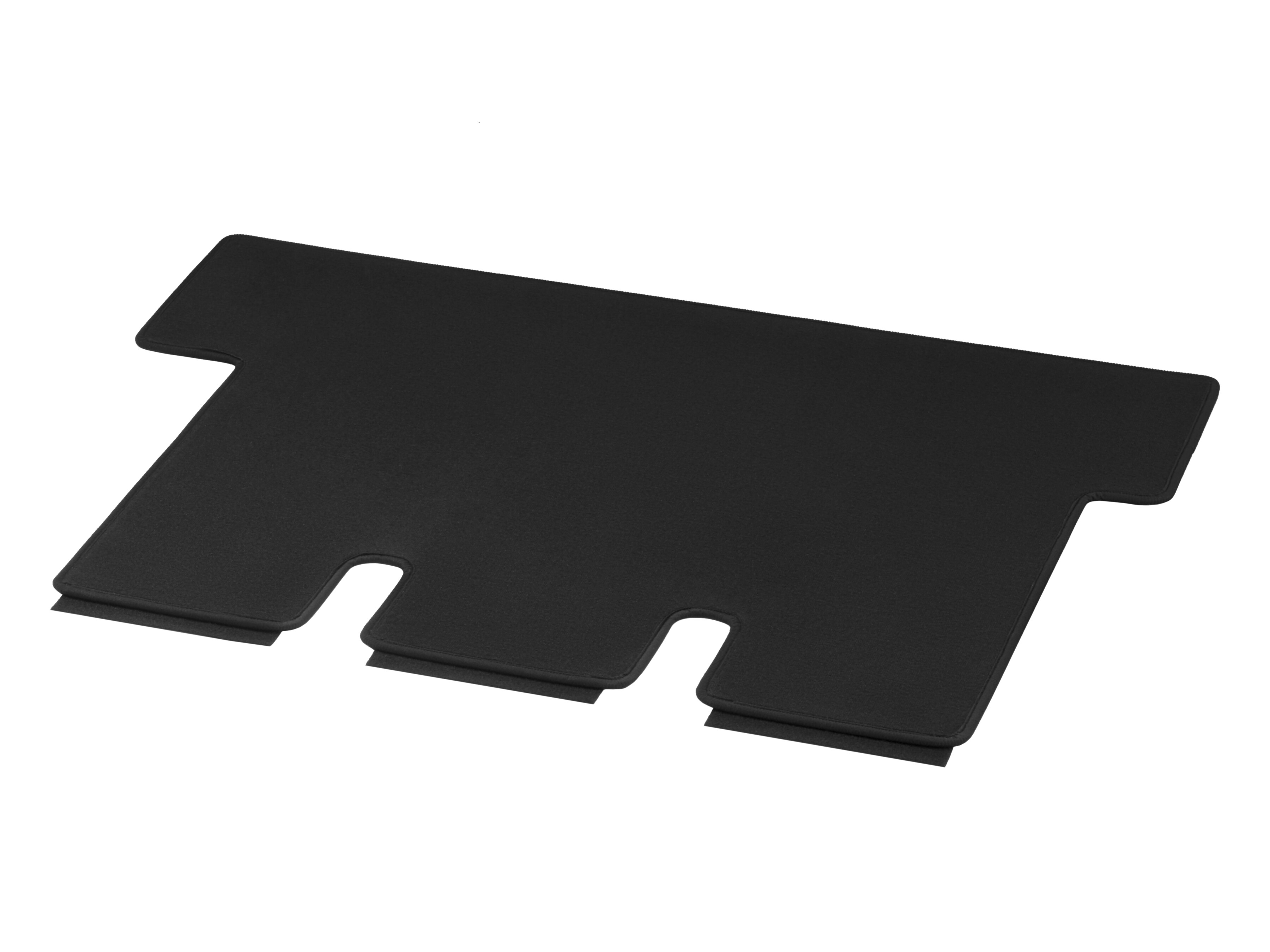 Velour floor mats, Luggage compartment, with single rail, Single, A3, extra long - LHD/RHD, black