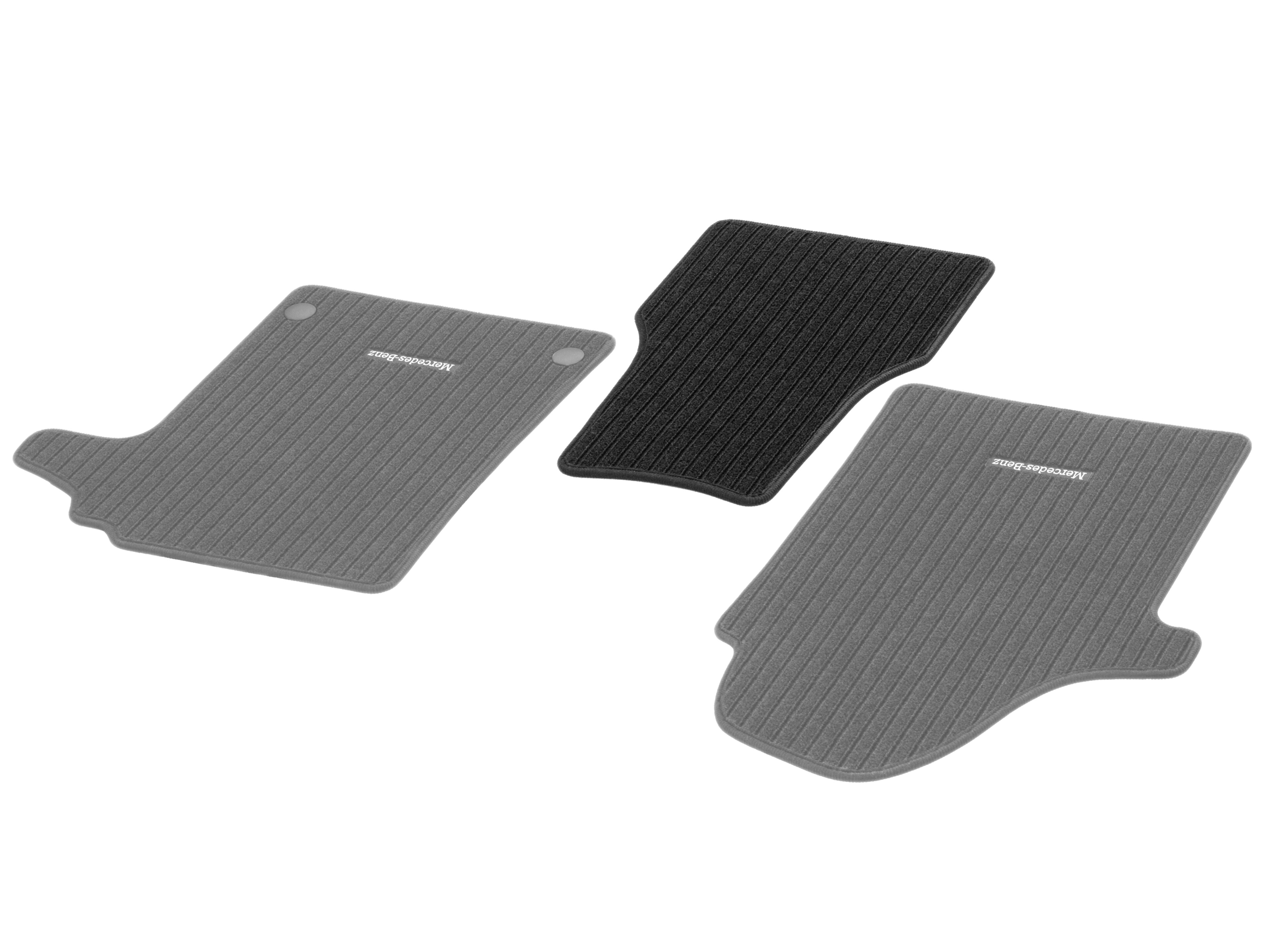 Rep mats, Centre mat, for twin co-driver's seat, Set of 1, without H00 - LHD/RHD, black