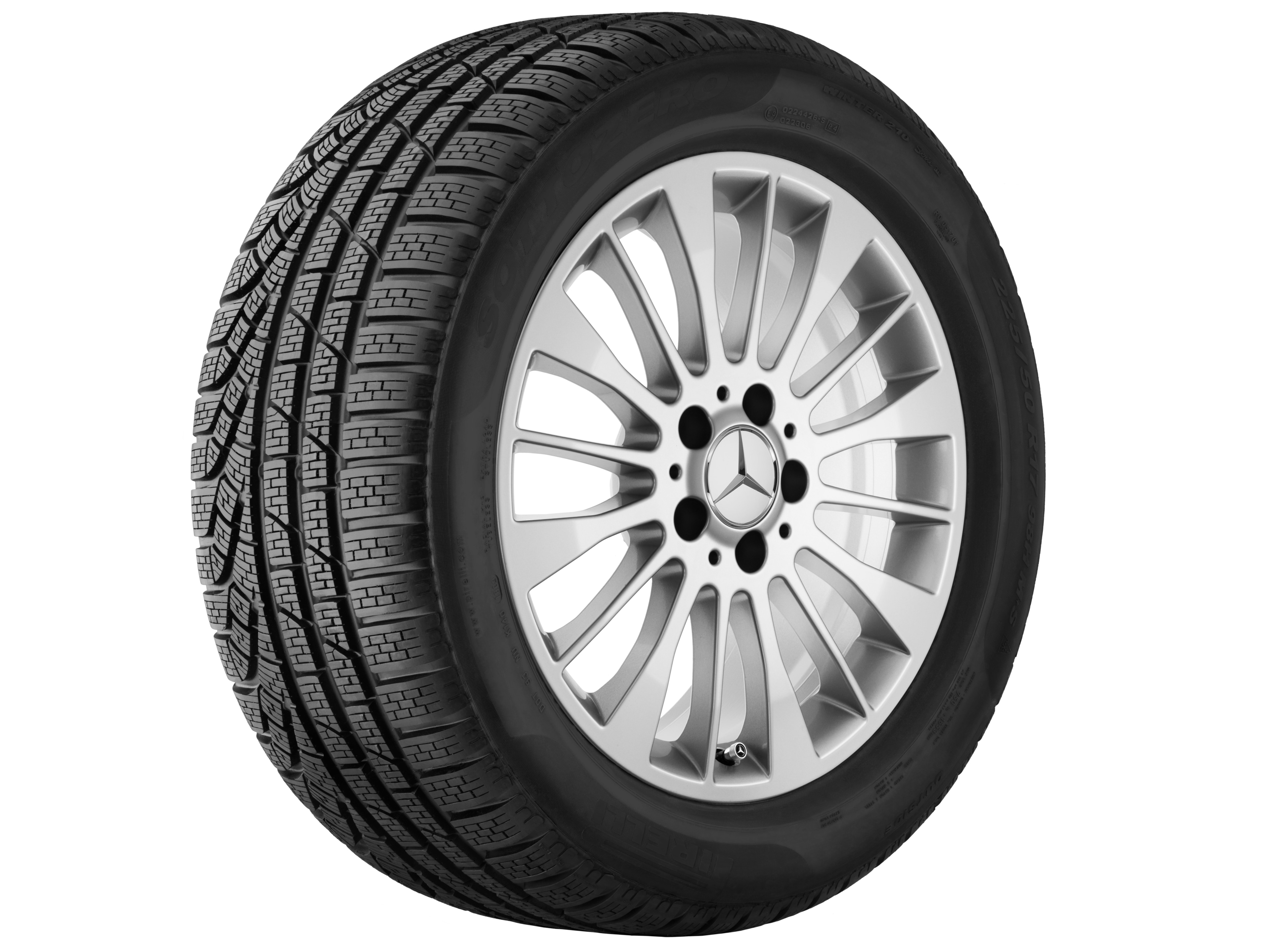 Multi-spoke wheel, 43.2 cm (17-inch) - 8,5 J x 17 ET 48, vanadium silver
