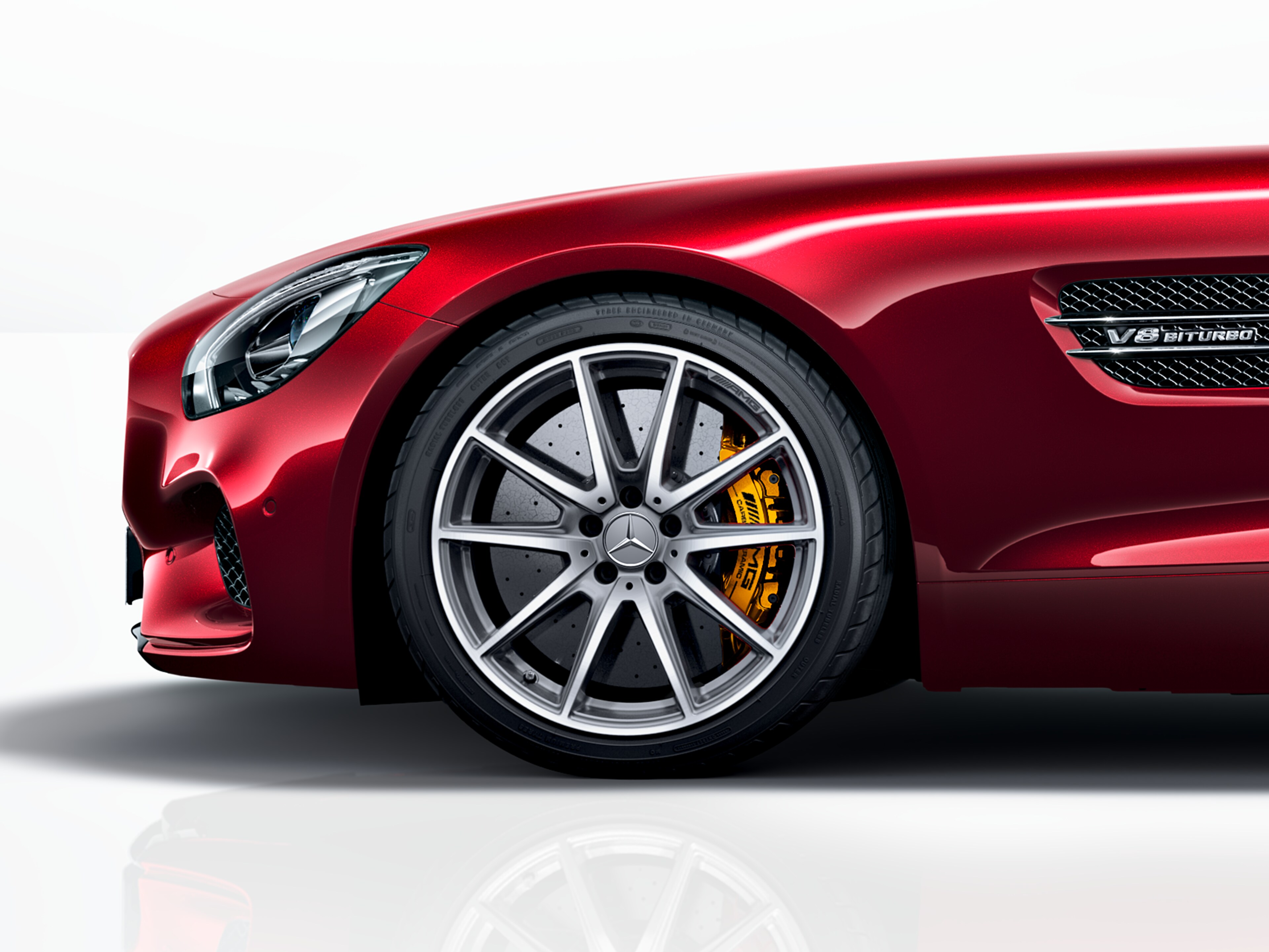 AMG 10-spoke design forged wheel, 48.3 cm (19-inch) - 9 J x 19 ET 61, titanium grey